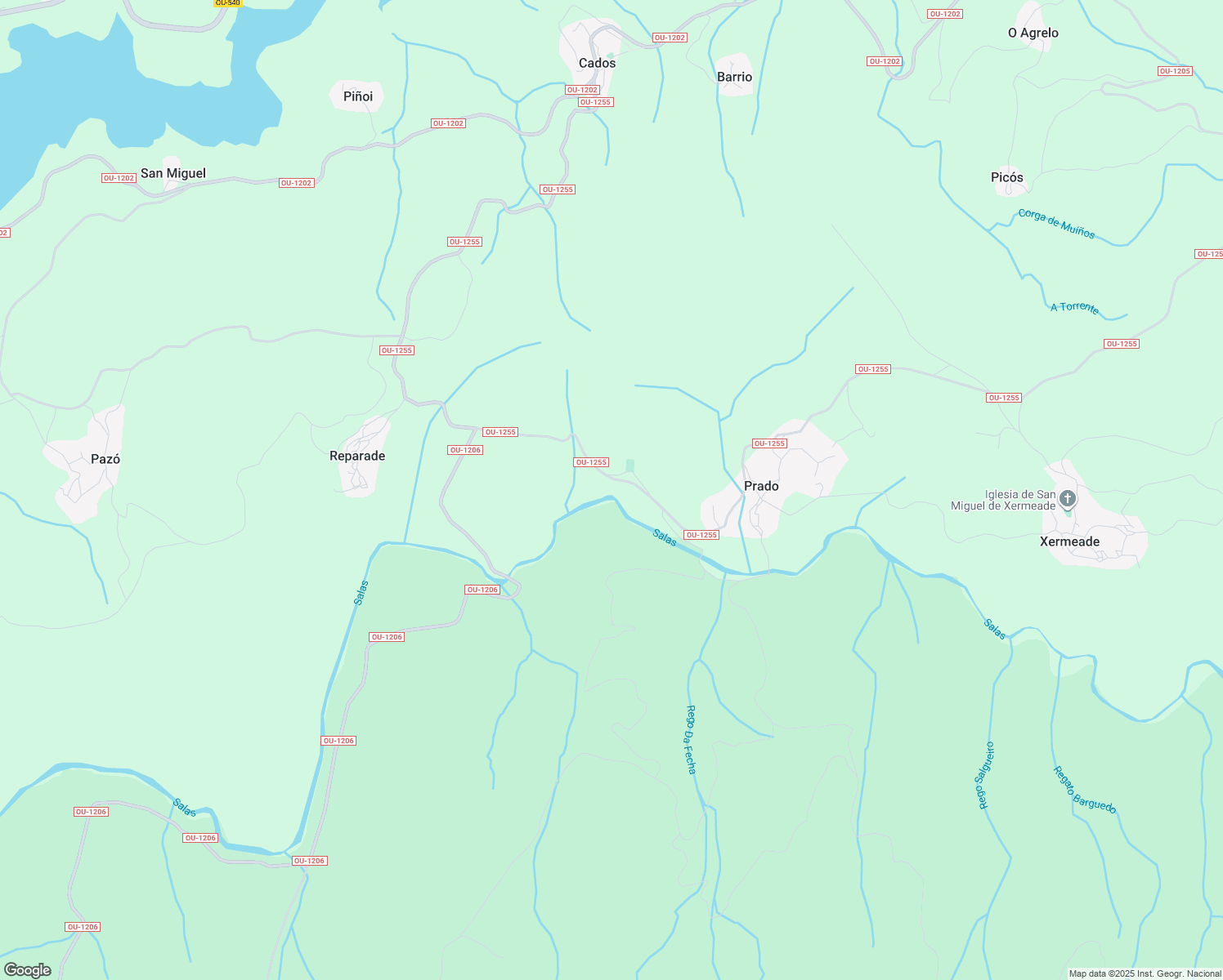 map of restaurants, bars, coffee shops, grocery stores, and more near in Muíños