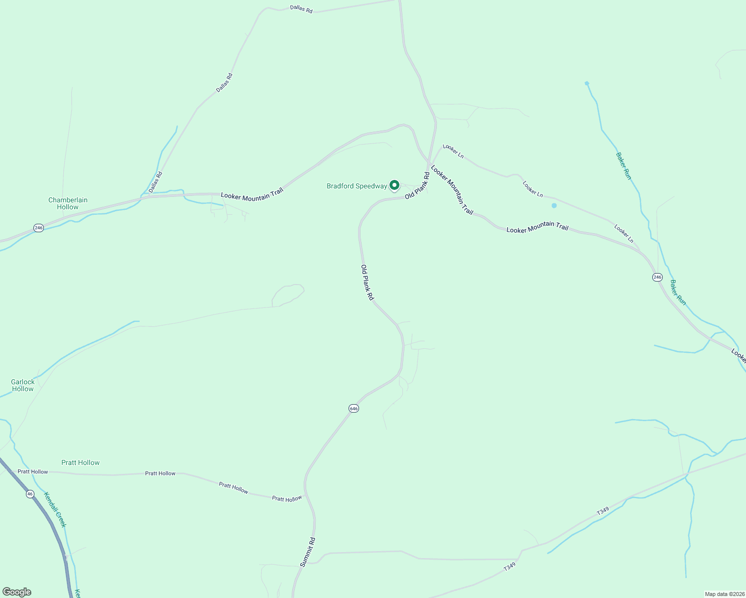 map of restaurants, bars, coffee shops, grocery stores, and more near Old Plank Rd in Bradford