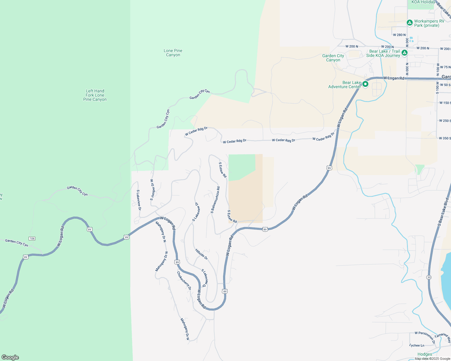 map of restaurants, bars, coffee shops, grocery stores, and more near 633 South Eutaw Road in Garden City