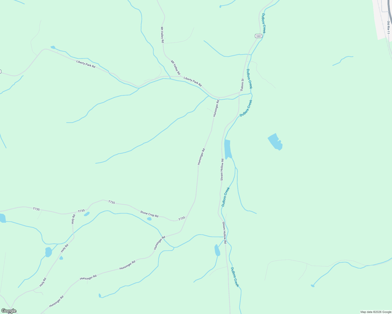 map of restaurants, bars, coffee shops, grocery stores, and more near 2289 Hunsinger Road in Hallstead