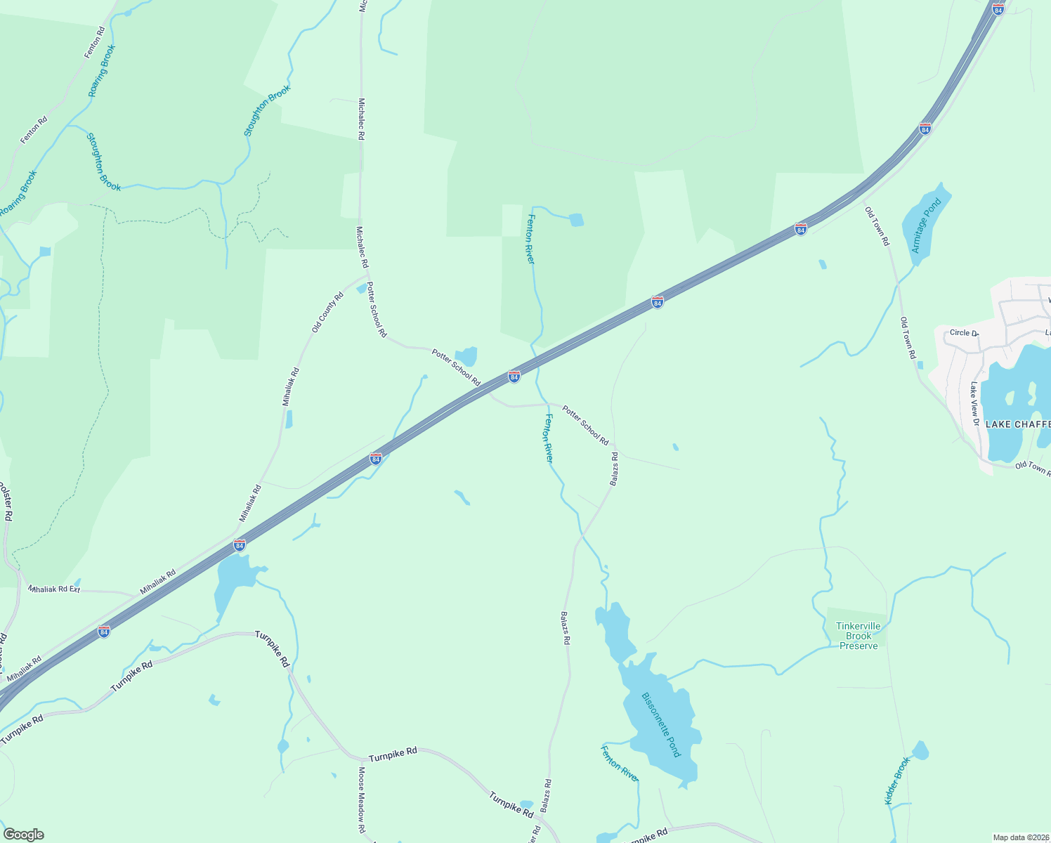 map of restaurants, bars, coffee shops, grocery stores, and more near 37 Potter School Road in Willington