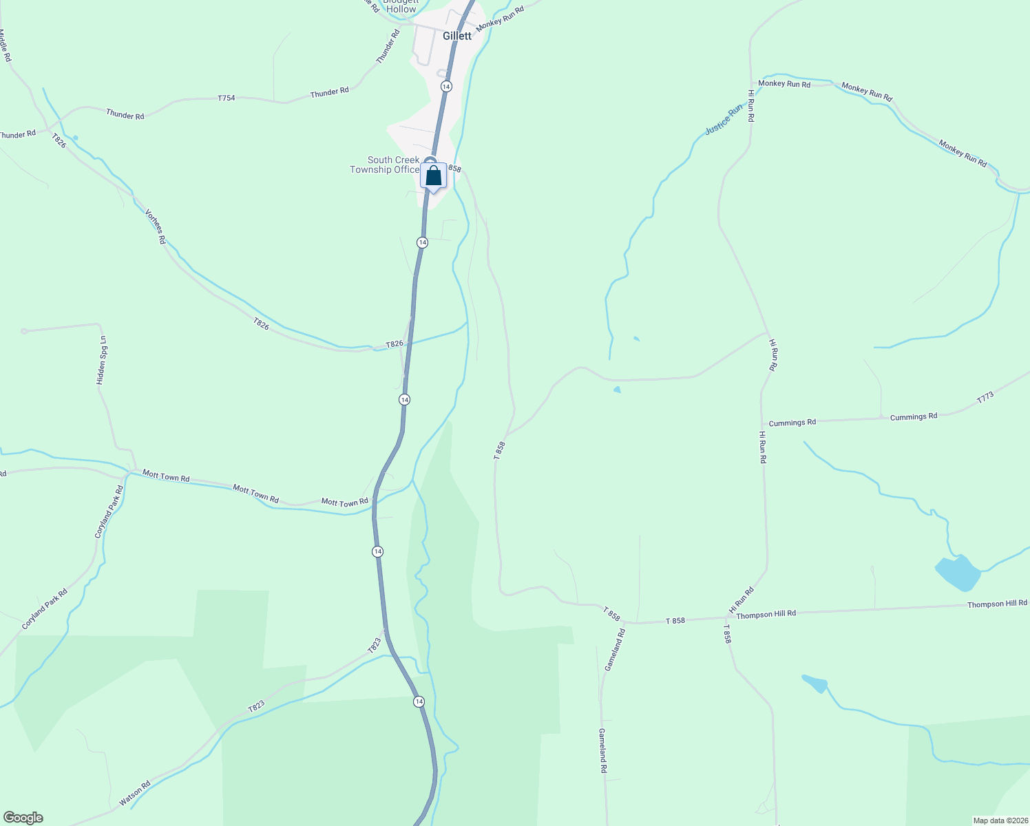 map of restaurants, bars, coffee shops, grocery stores, and more near 921 T 858 in Gillett
