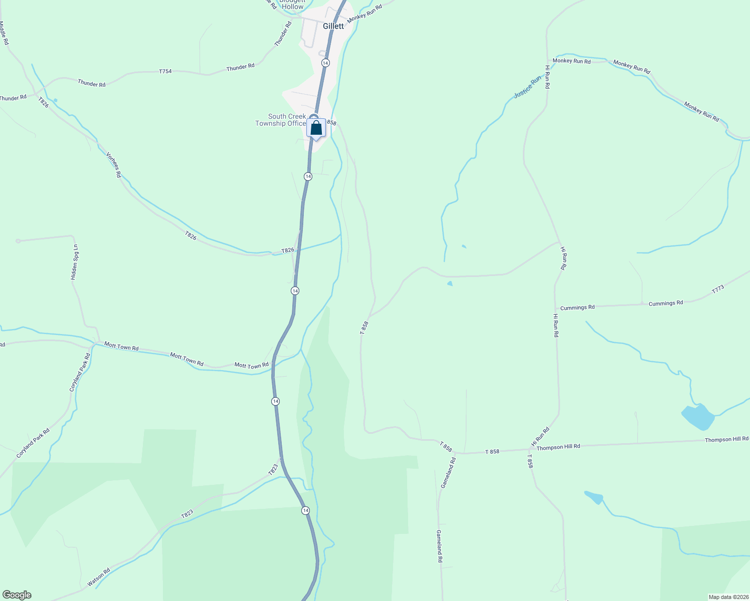 map of restaurants, bars, coffee shops, grocery stores, and more near 921 T 858 in Gillett