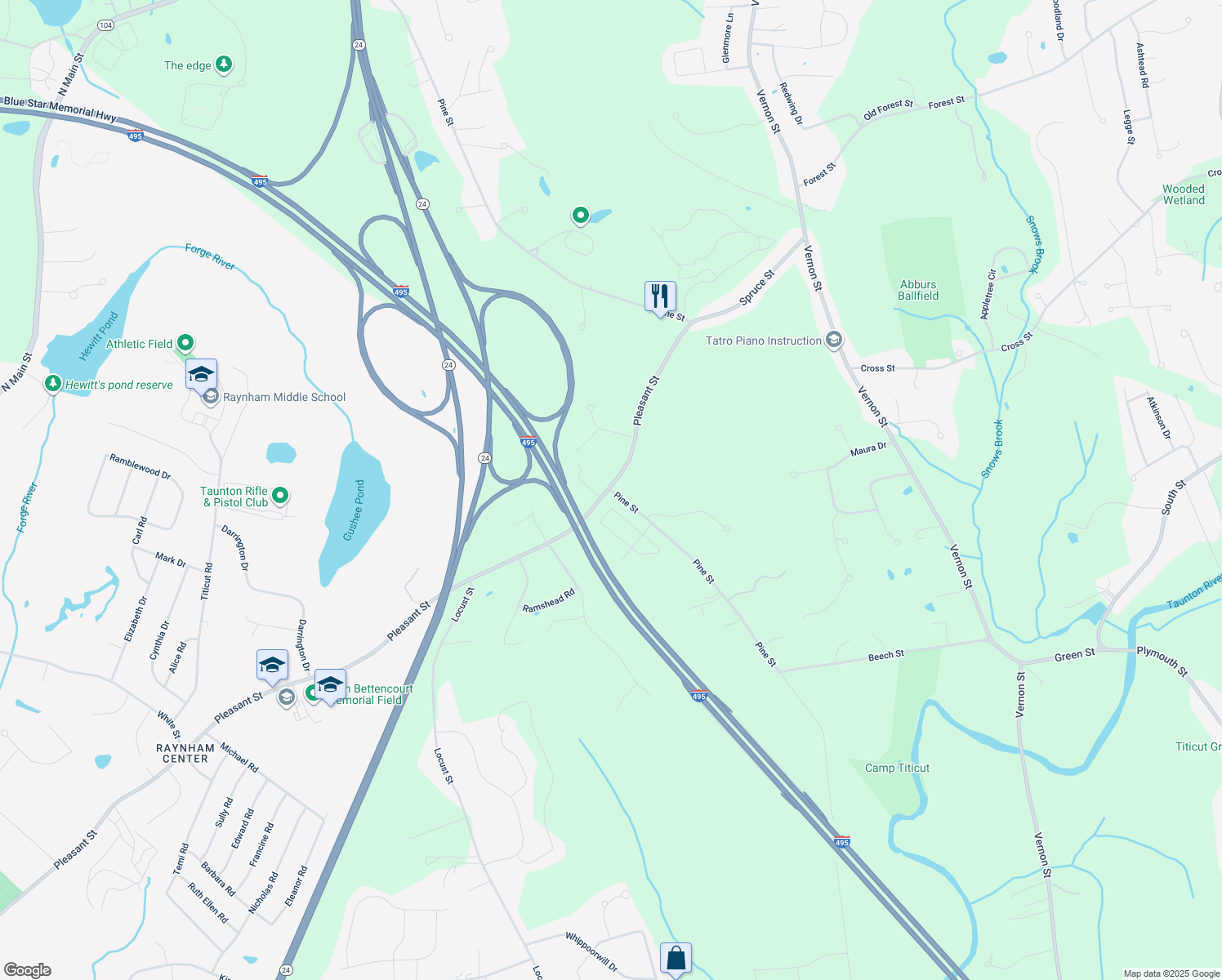 9 Pine Street, Raynham MA Walk Score