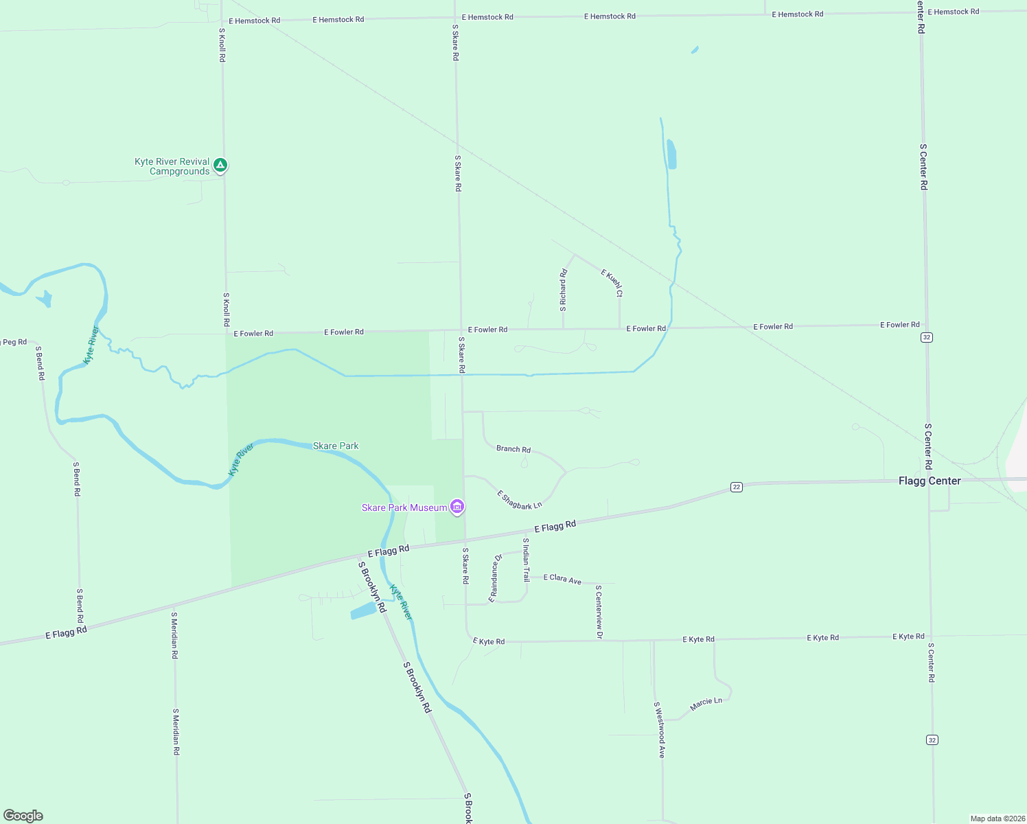 map of restaurants, bars, coffee shops, grocery stores, and more near 10215 East Hickory Ridge Drive in Rochelle