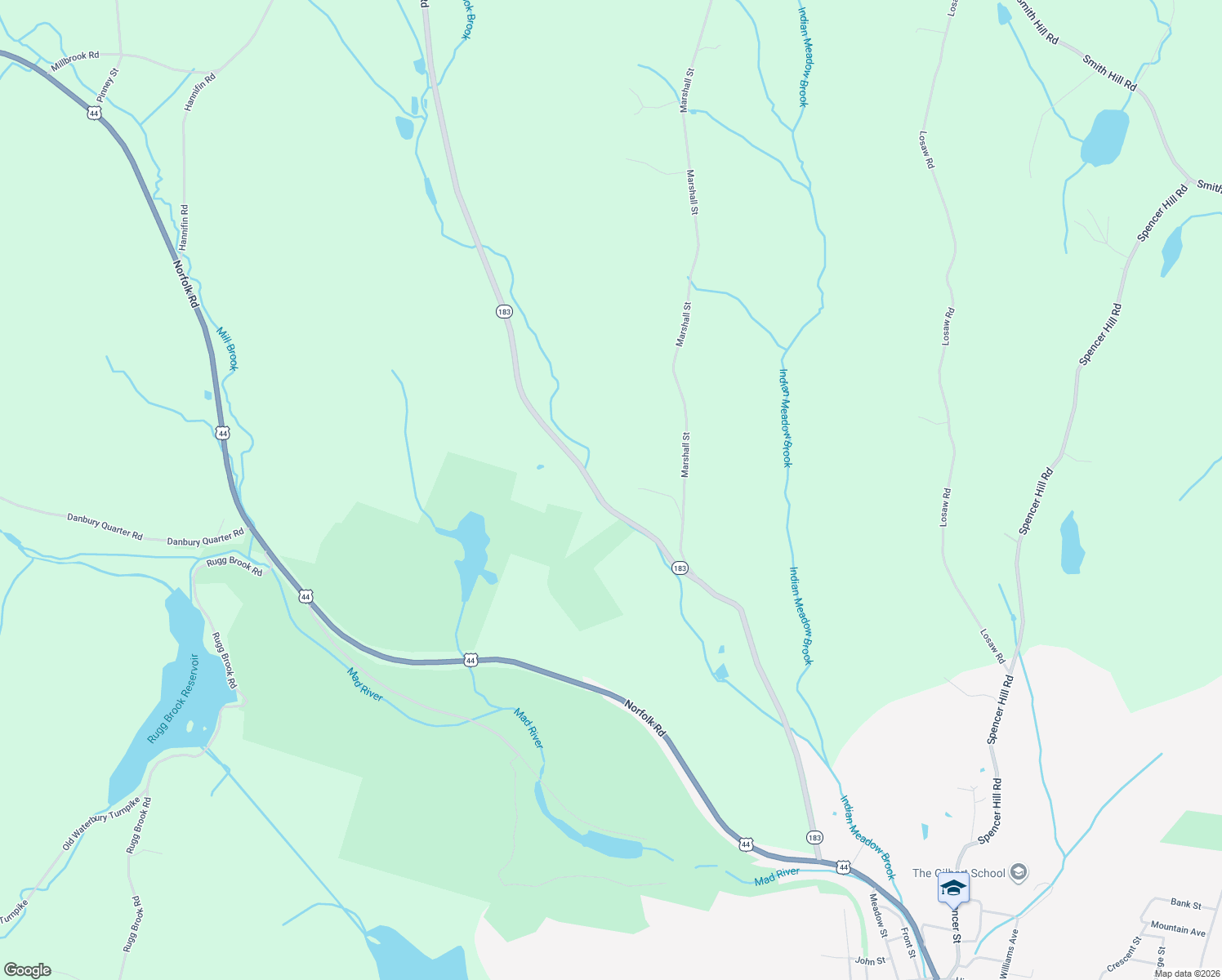 map of restaurants, bars, coffee shops, grocery stores, and more near 256 Colebrook Road in Winsted