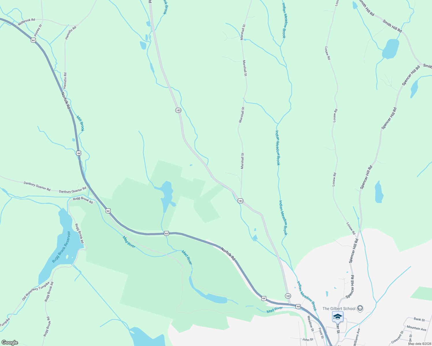 map of restaurants, bars, coffee shops, grocery stores, and more near 256 Colebrook Road in Winsted