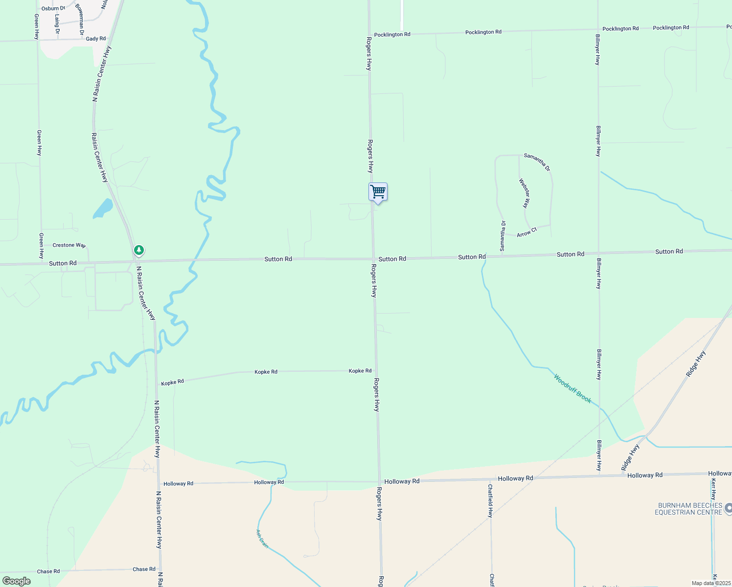 map of restaurants, bars, coffee shops, grocery stores, and more near 3832 Rogers Hwy in Britton