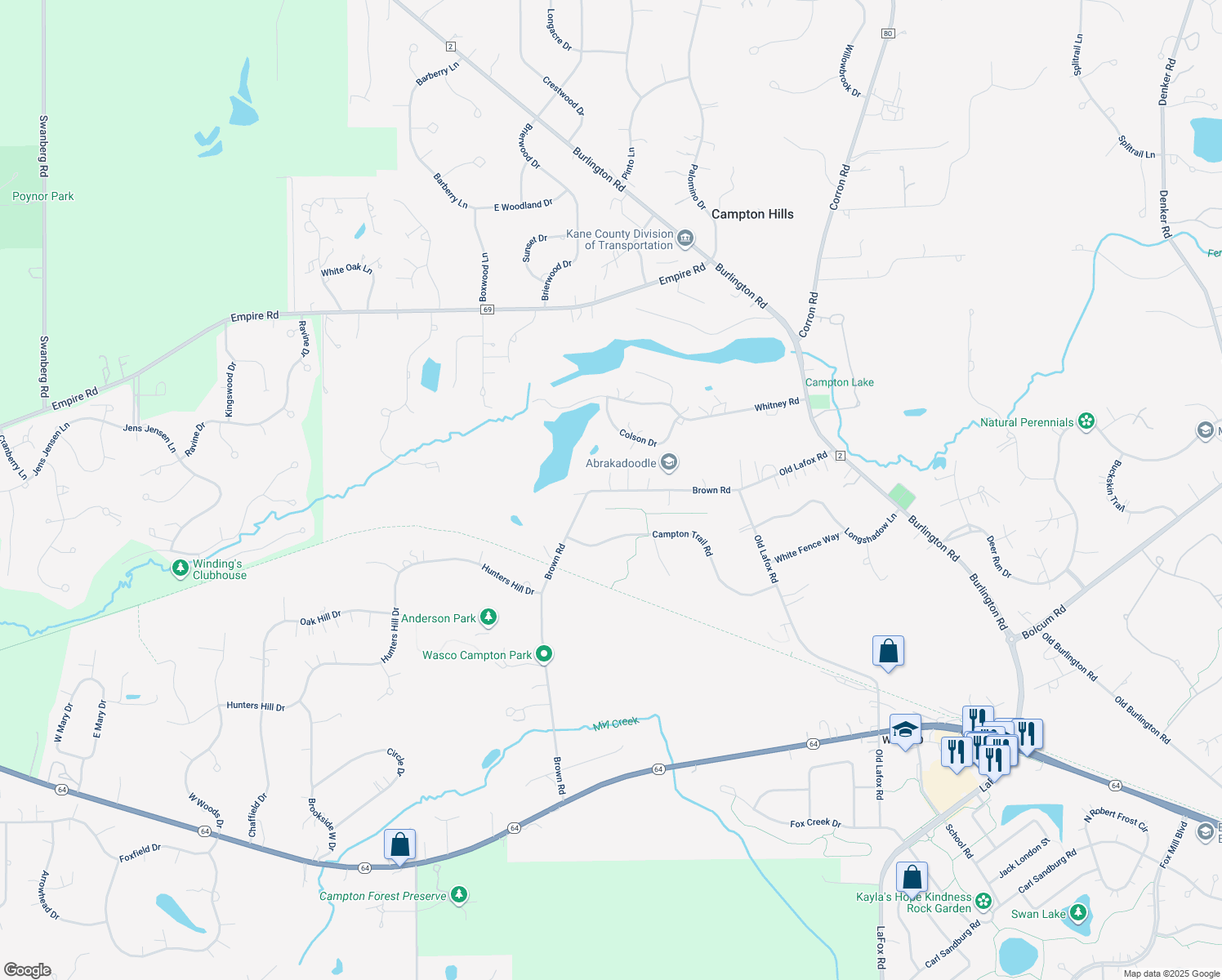 41 Brown Road, Campton Hills IL Walk Score