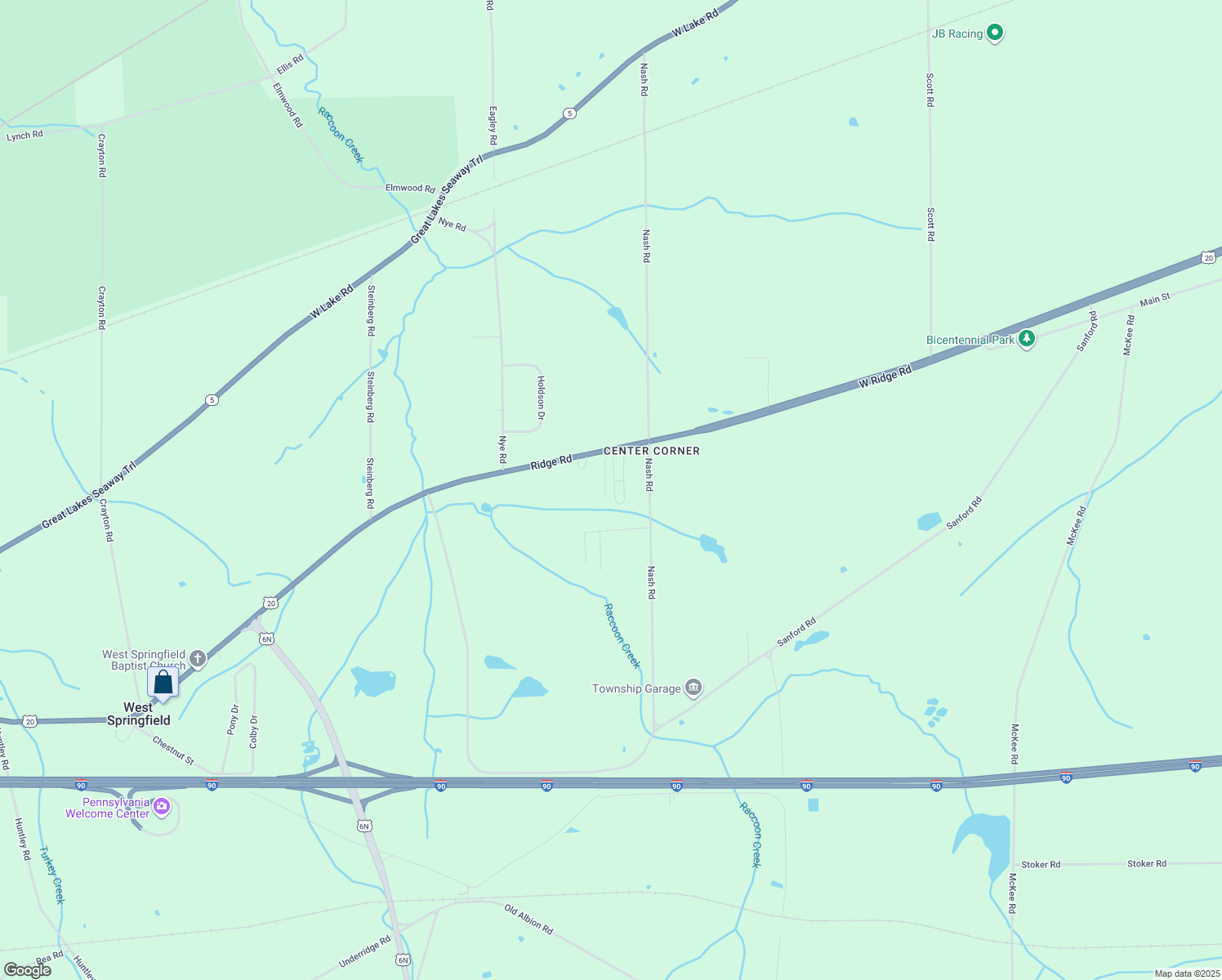map of restaurants, bars, coffee shops, grocery stores, and more near 13079 Ridge Road in West Springfield