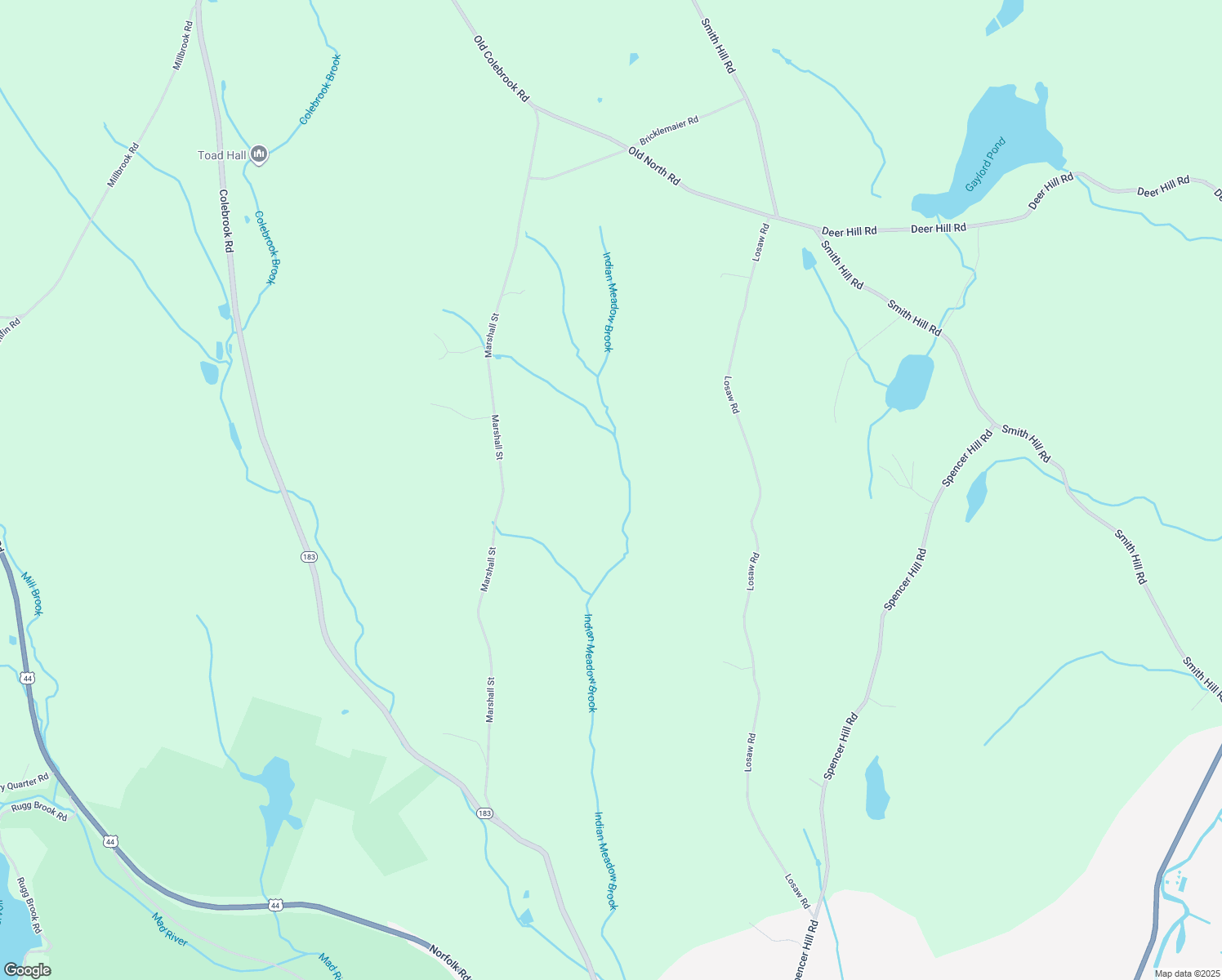 map of restaurants, bars, coffee shops, grocery stores, and more near 162 Marshall Street in Winsted