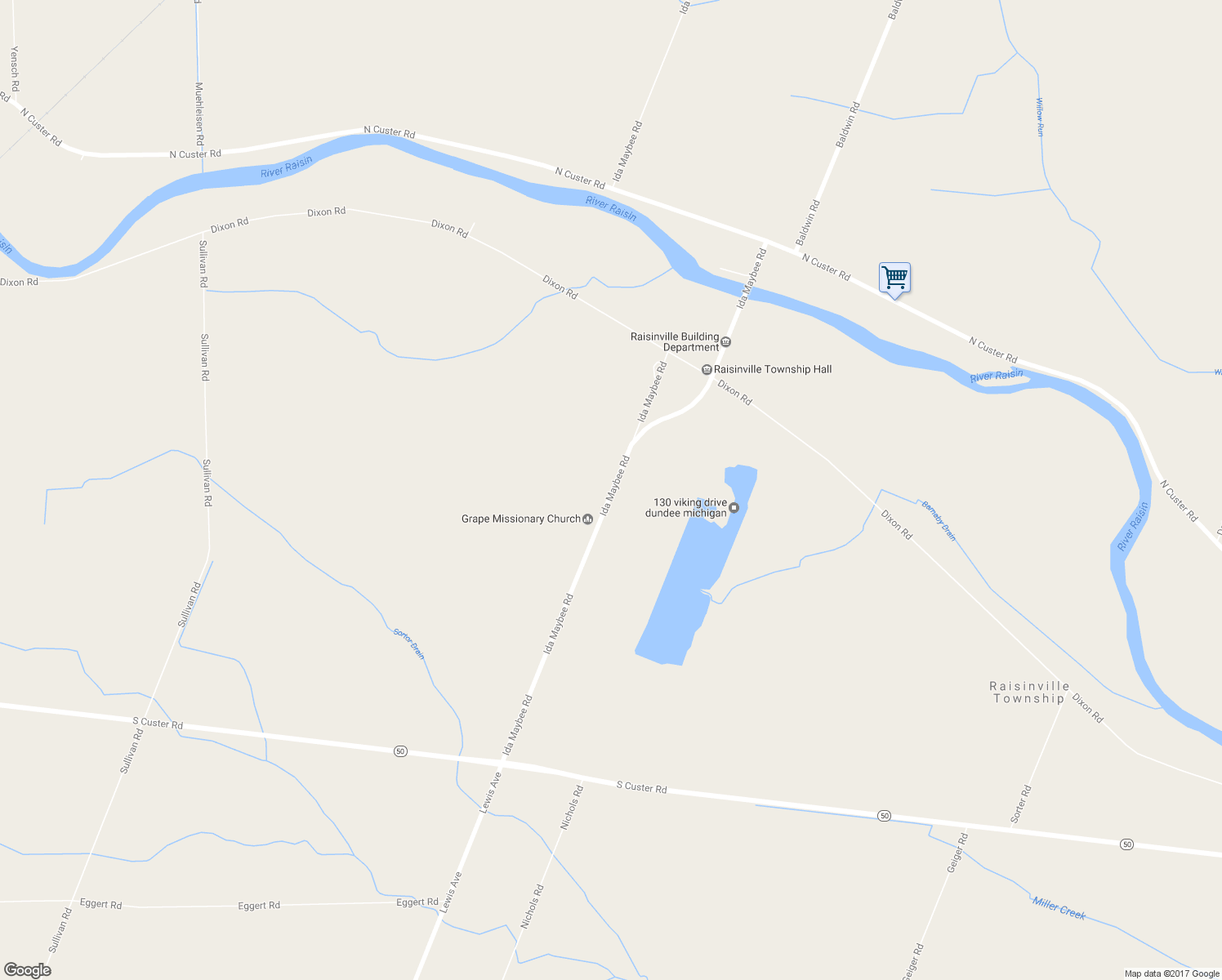 map of restaurants, bars, coffee shops, grocery stores, and more near 252 Ida Maybee Road in Monroe