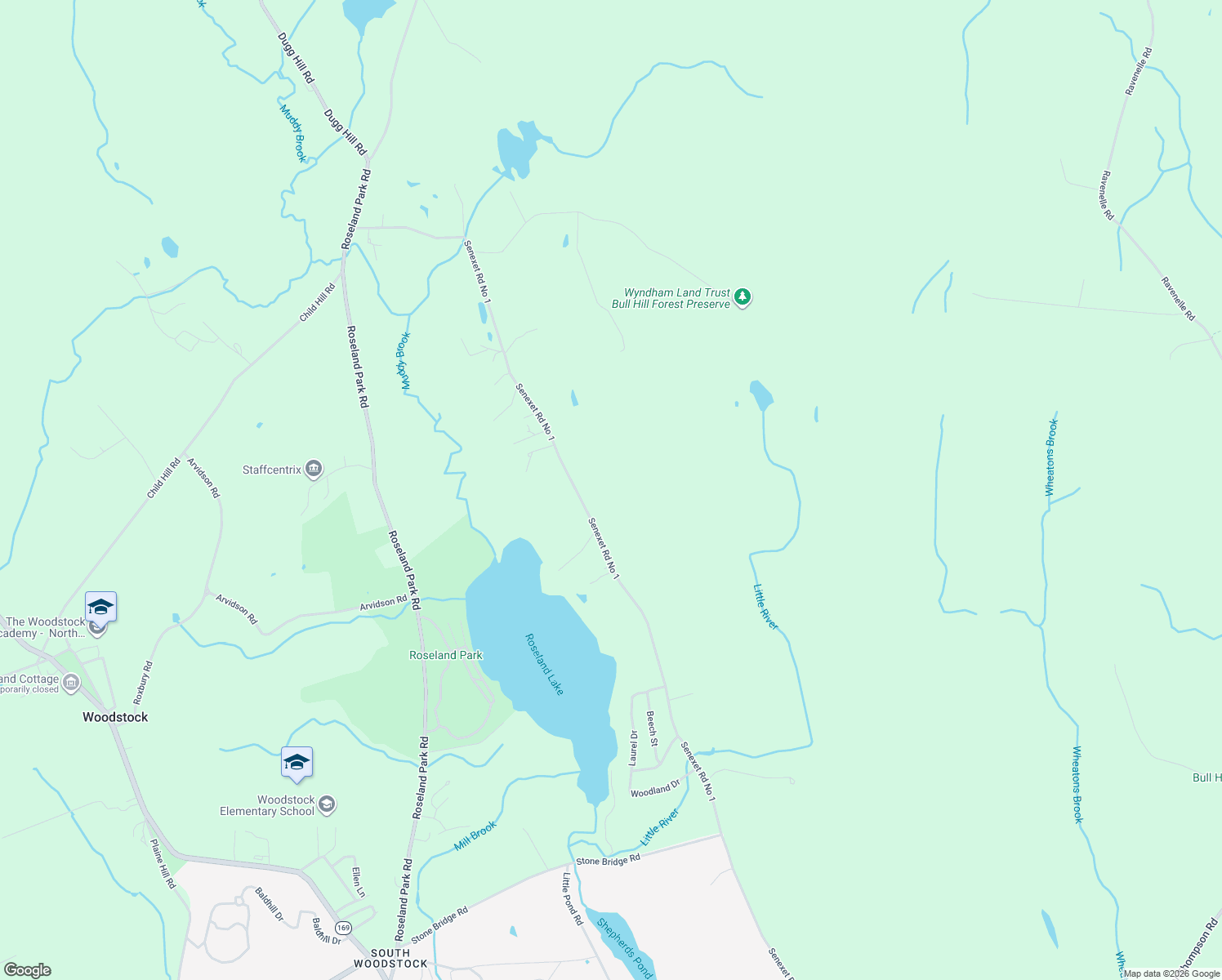 map of restaurants, bars, coffee shops, grocery stores, and more near 359 Senexet Road No 1 in Woodstock