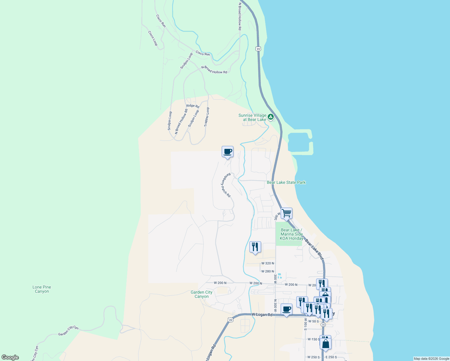 map of restaurants, bars, coffee shops, grocery stores, and more near 538 Raspberry Patch Road in Garden City