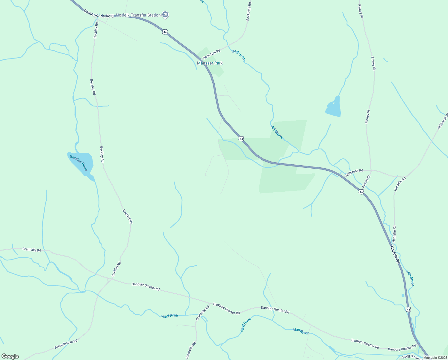 map of restaurants, bars, coffee shops, grocery stores, and more near Flagg Hill Road in Winsted