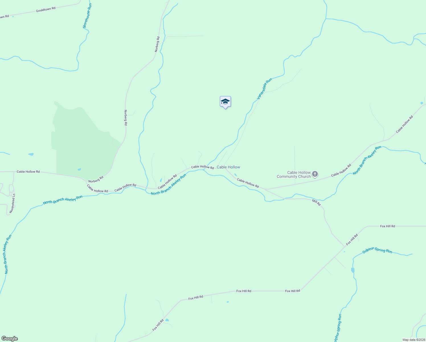map of restaurants, bars, coffee shops, grocery stores, and more near 2288 Cable Hollow Road in Russell