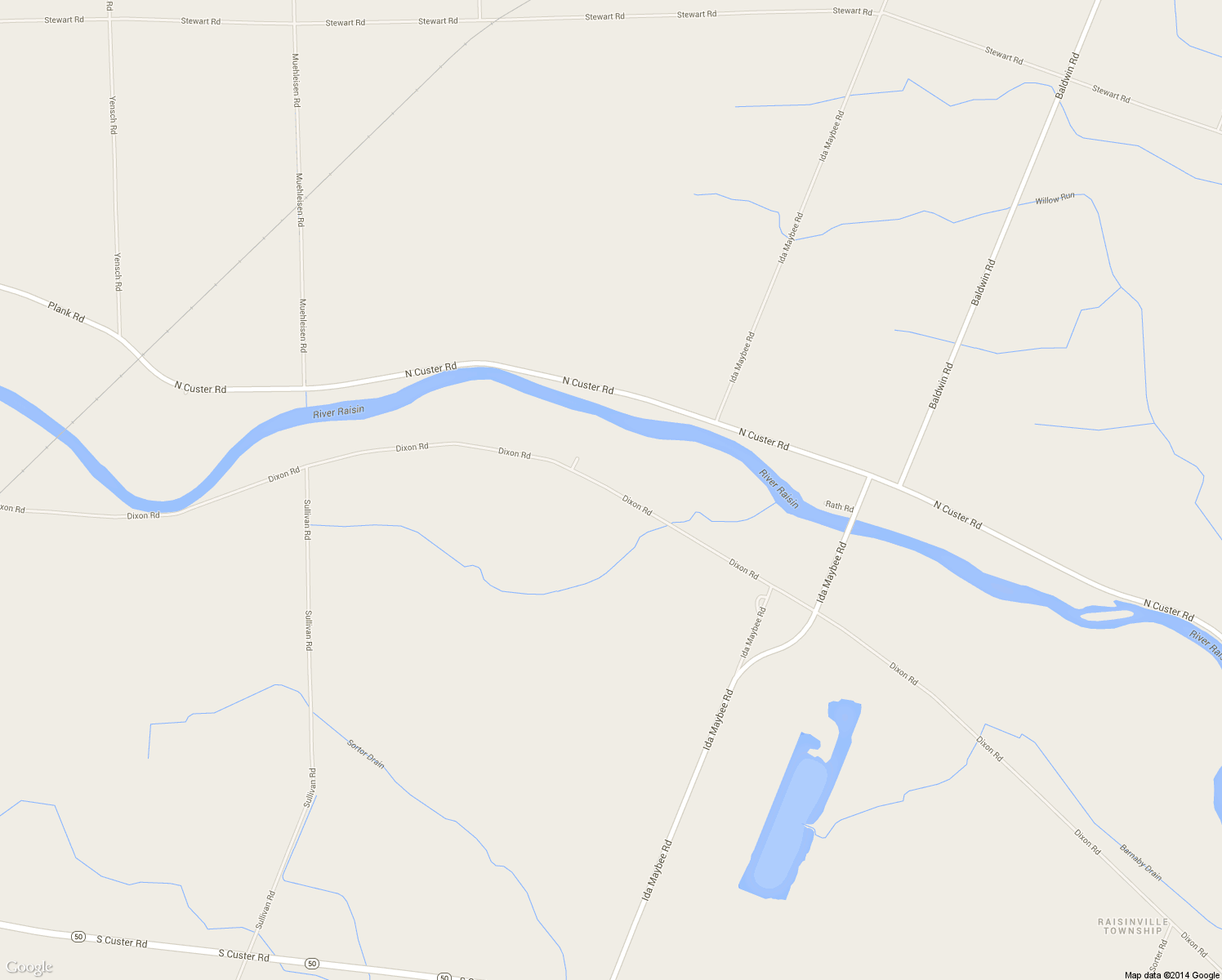 map of restaurants, bars, coffee shops, grocery stores, and more near 9269 Dixon Road in Monroe