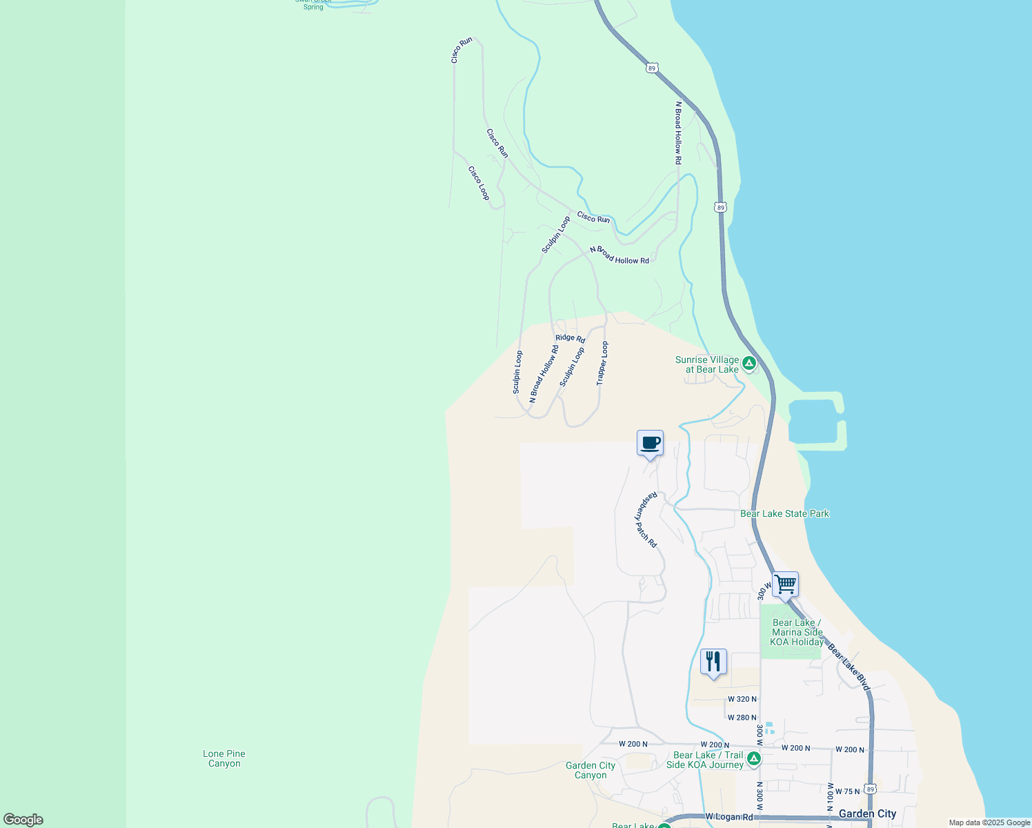 map of restaurants, bars, coffee shops, grocery stores, and more near 929 Broad Hollow Circle in Garden City