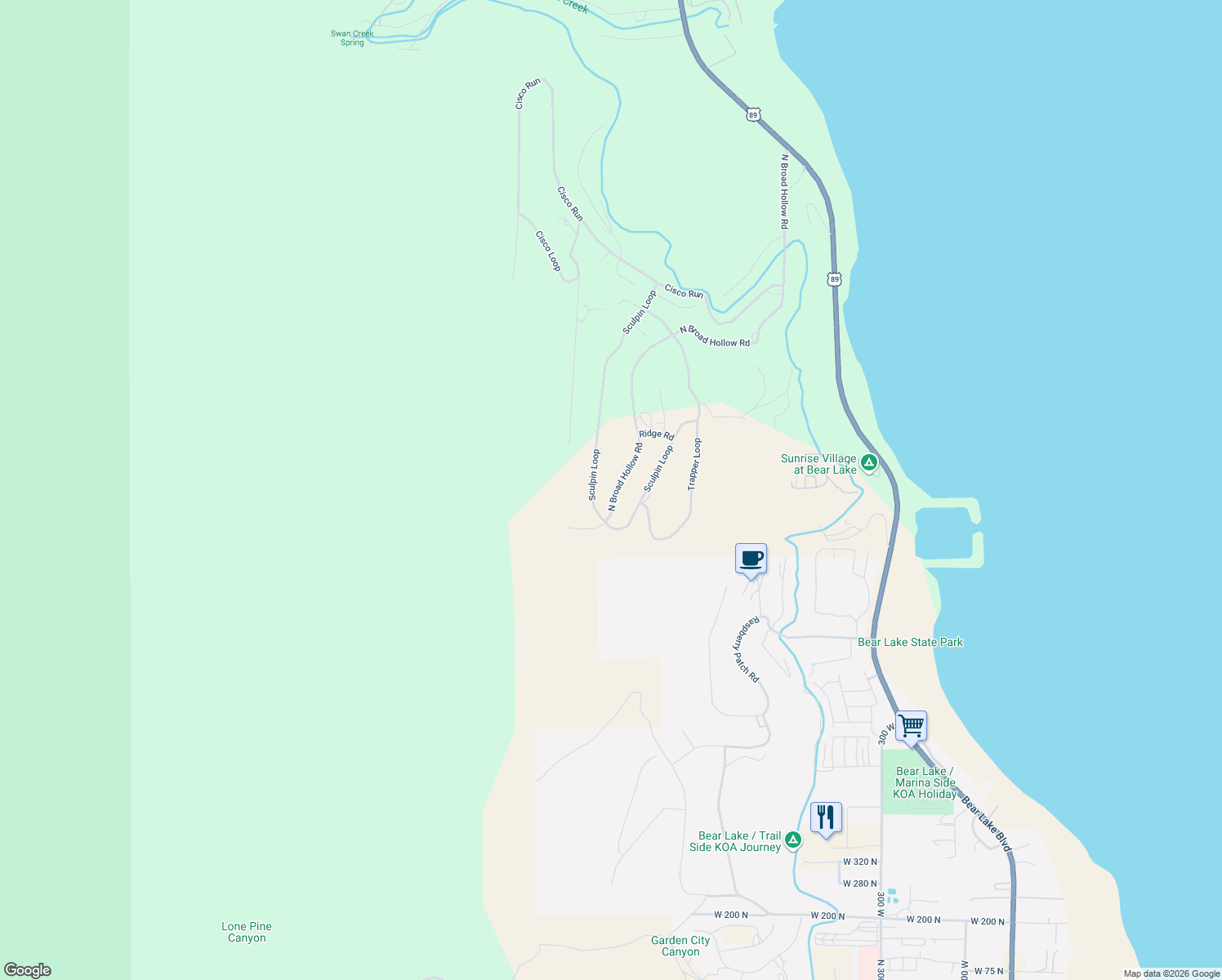 map of restaurants, bars, coffee shops, grocery stores, and more near in Garden City
