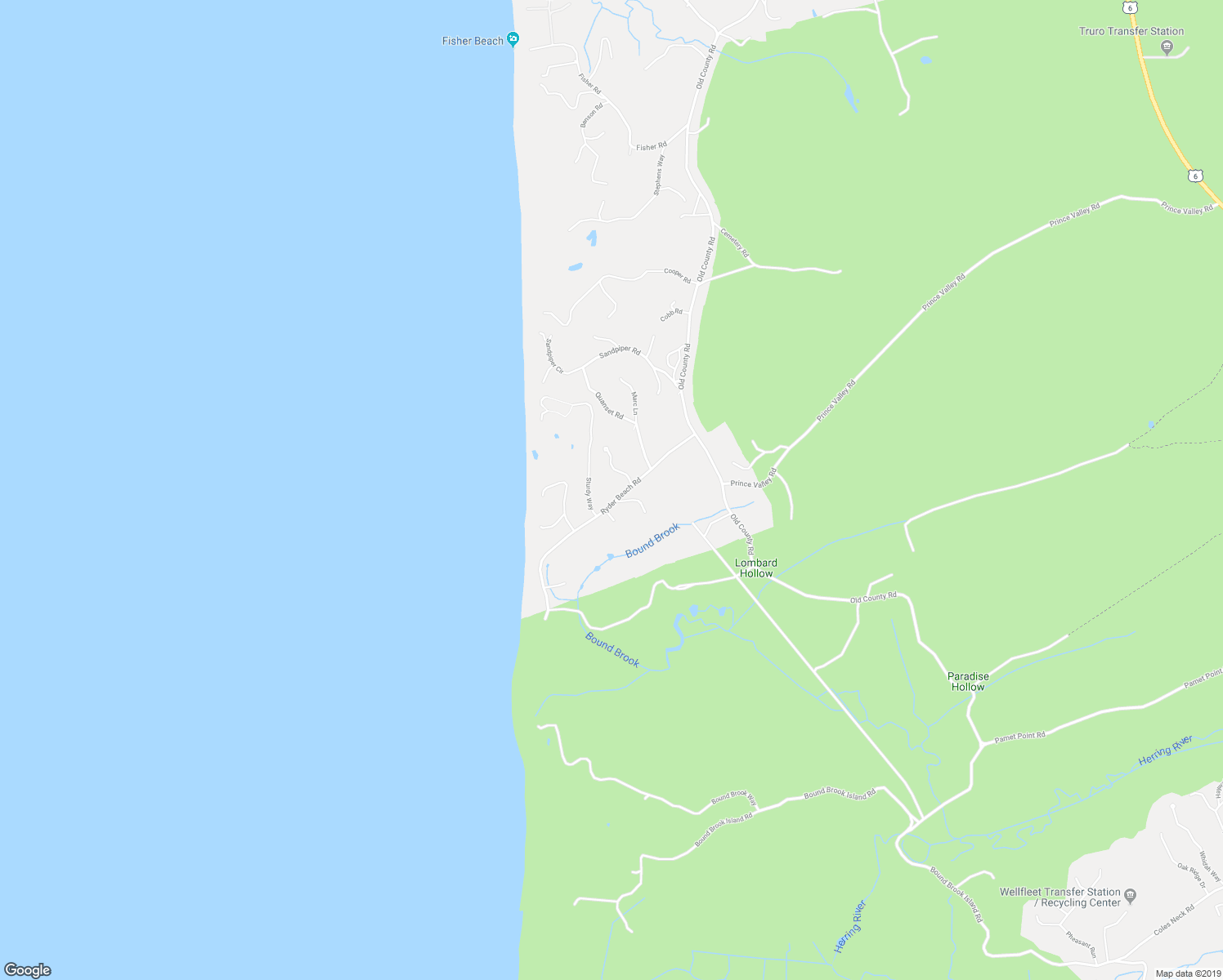 map of restaurants, bars, coffee shops, grocery stores, and more near 17 Ryder Beach Road in Truro