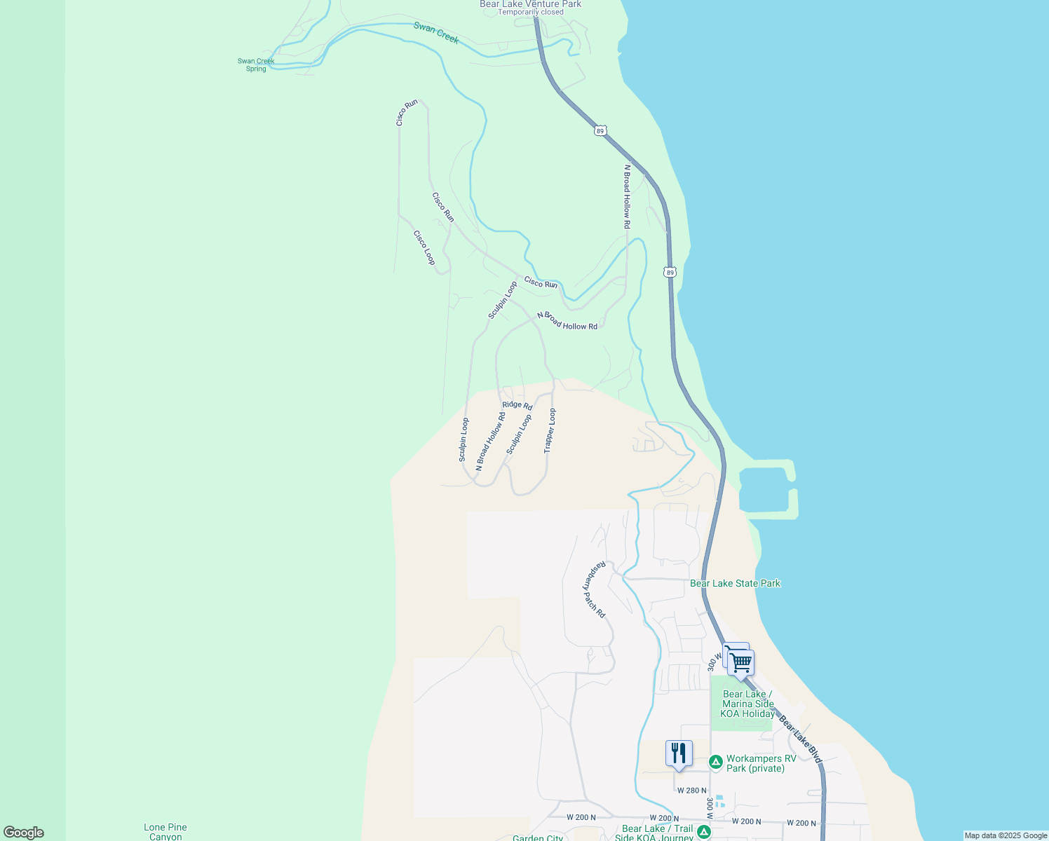 map of restaurants, bars, coffee shops, grocery stores, and more near 1224 Sculpin Loop in Garden City