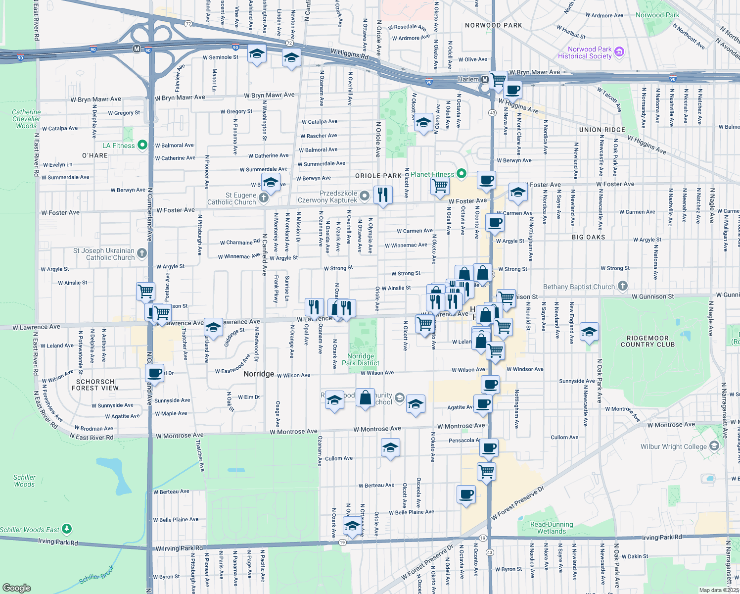 7612 West Gunnison Street, Norridge IL Walk Score