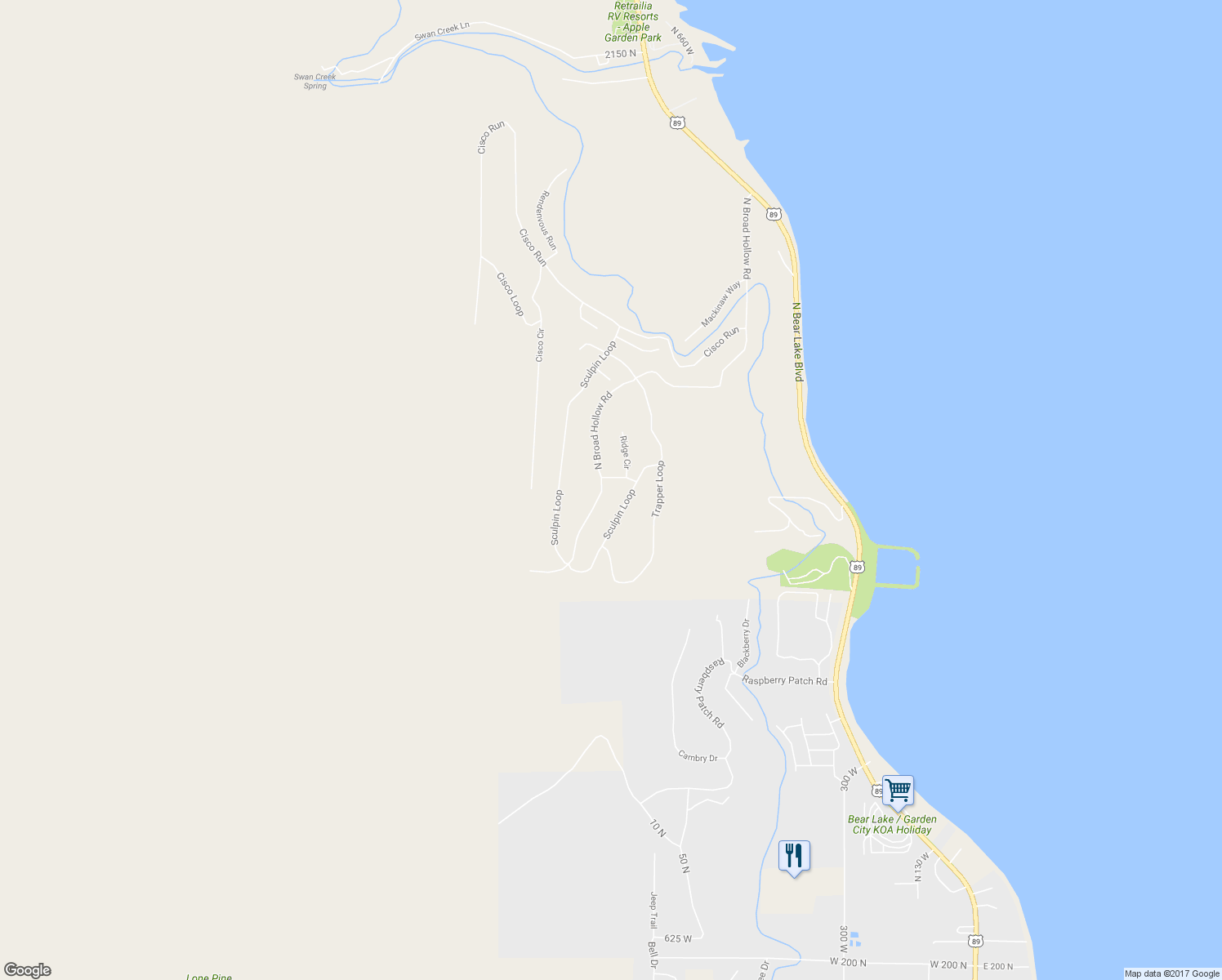 map of restaurants, bars, coffee shops, grocery stores, and more near 1200 North Broad Hollow Road in Garden City
