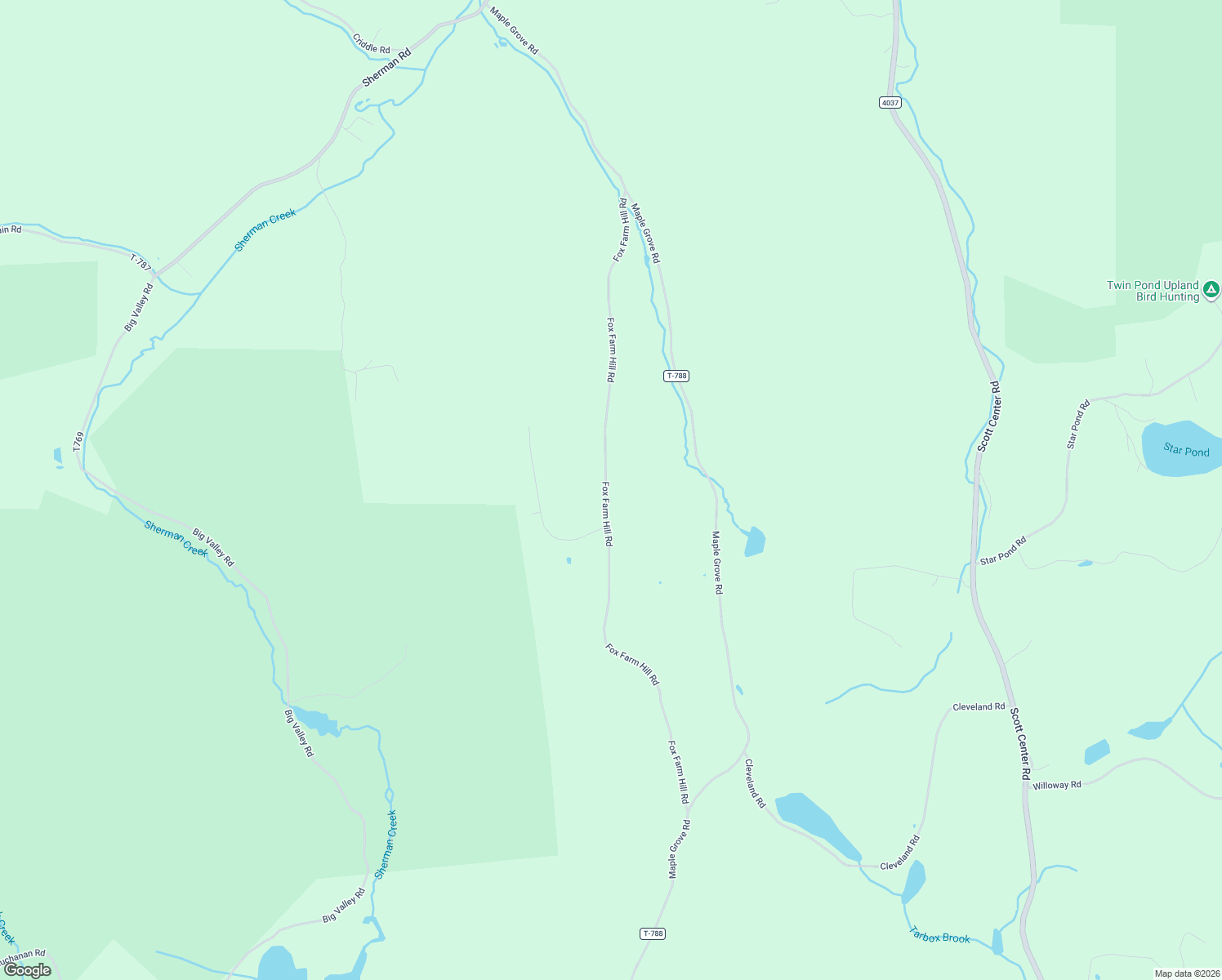 map of restaurants, bars, coffee shops, grocery stores, and more near 192 Fox Farm Hill Road in Susquehanna