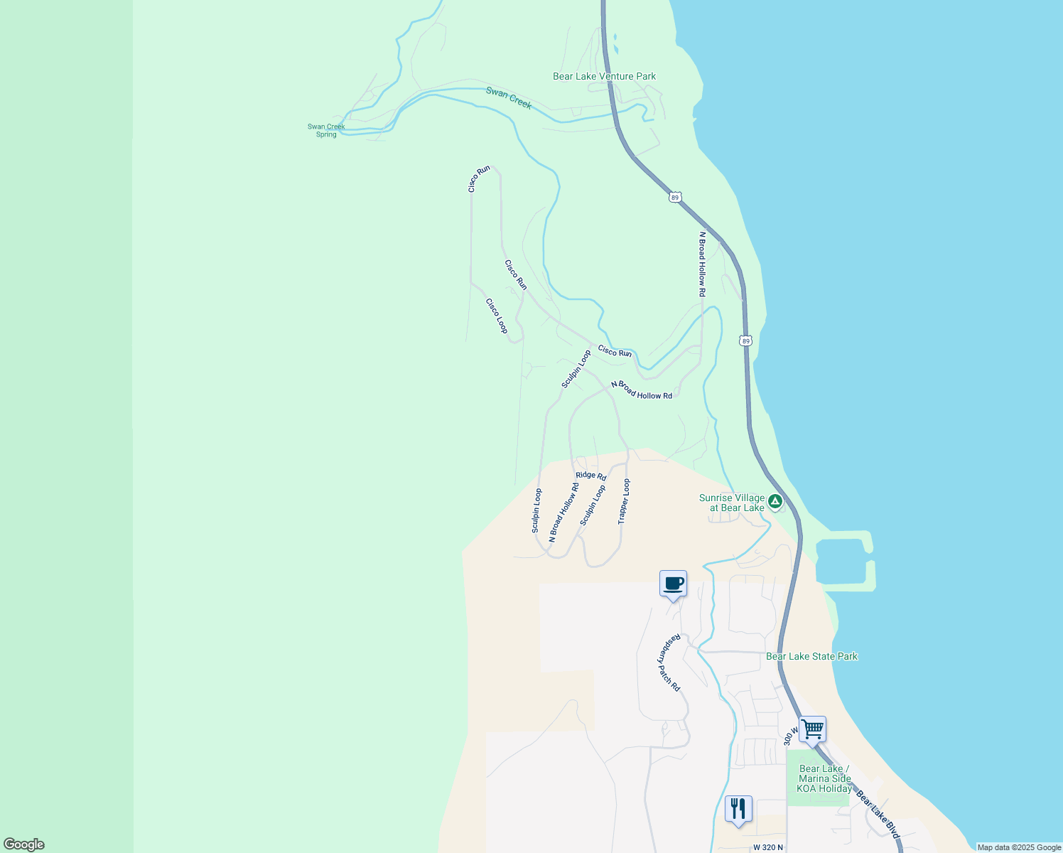map of restaurants, bars, coffee shops, grocery stores, and more near 1385 Sculpin Loop in Garden City