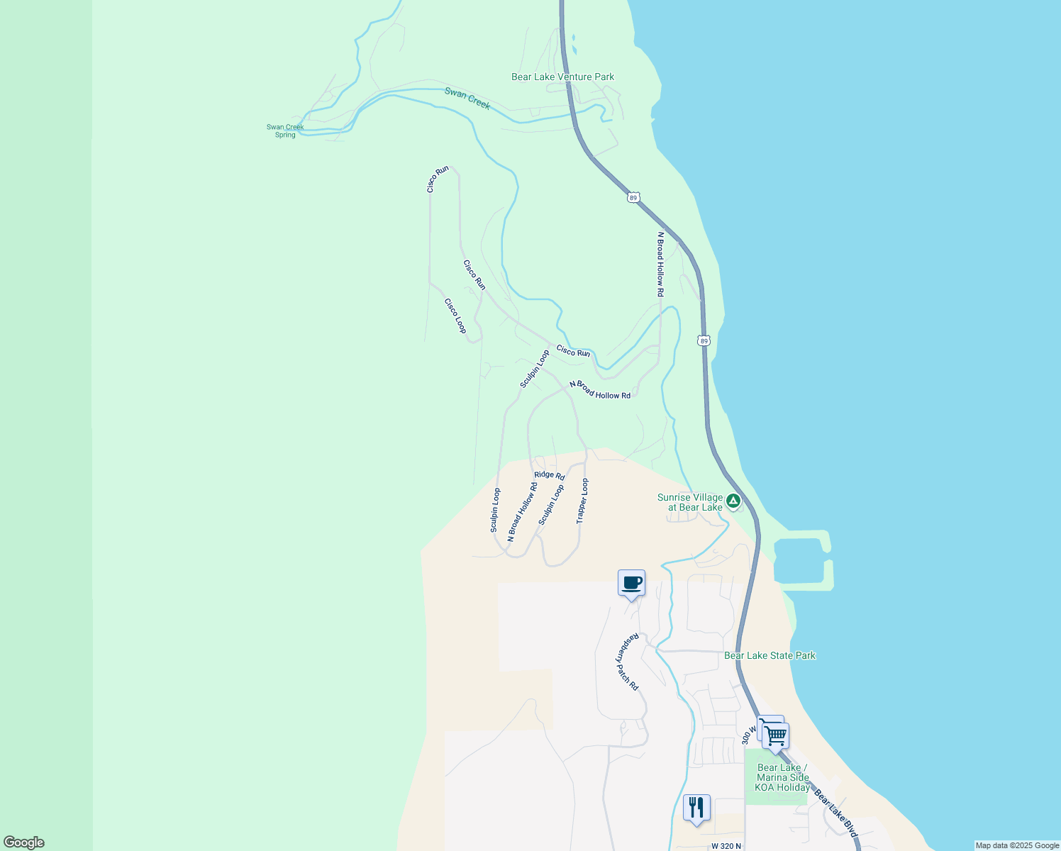 map of restaurants, bars, coffee shops, grocery stores, and more near 1350 North Broad Hollow Road in Garden City
