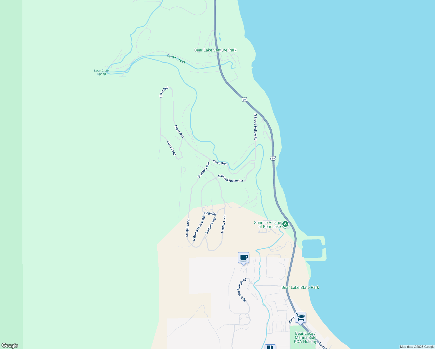 map of restaurants, bars, coffee shops, grocery stores, and more near 1413 North Broad Hollow Road in Garden City