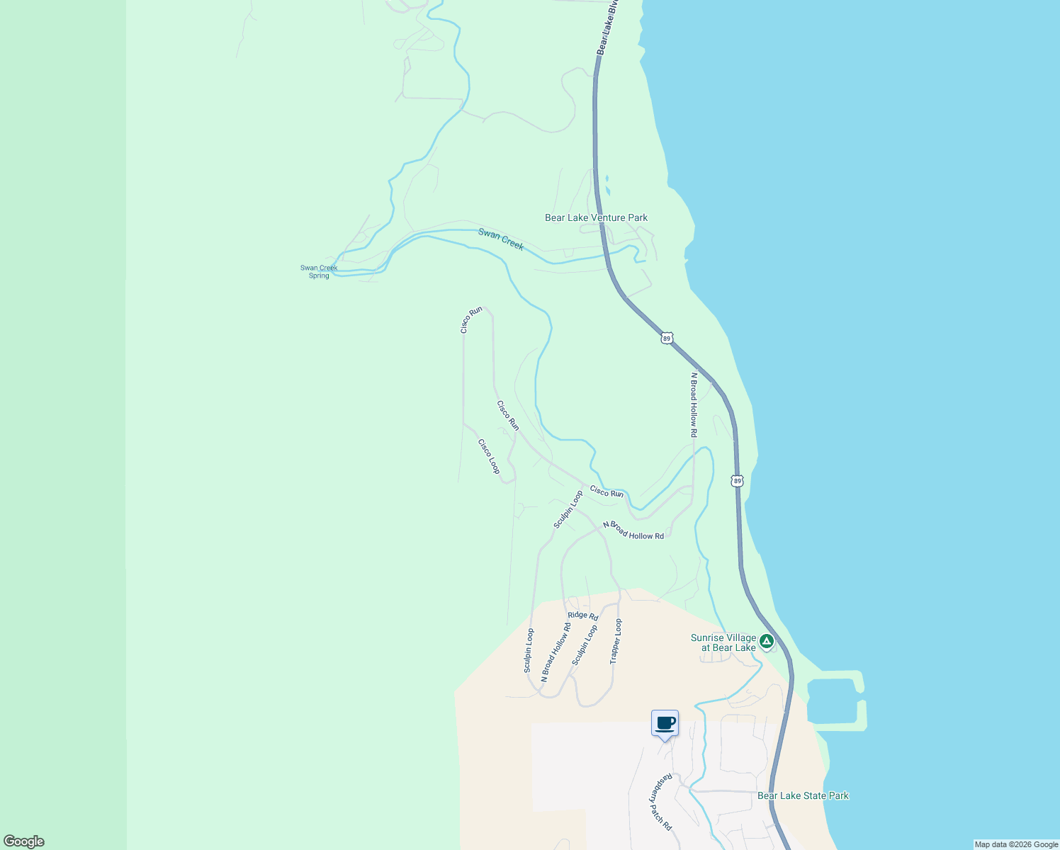 map of restaurants, bars, coffee shops, grocery stores, and more near 1697 North Rendezvous Run in Garden City