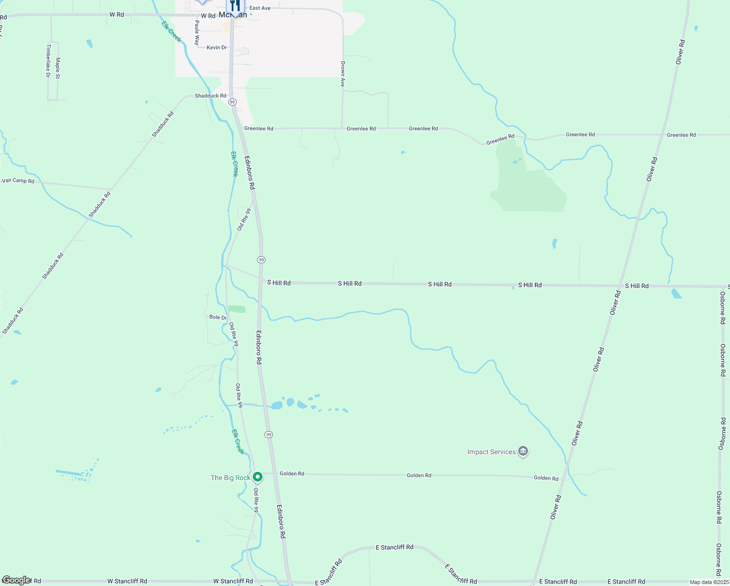 map of restaurants, bars, coffee shops, grocery stores, and more near in McKean