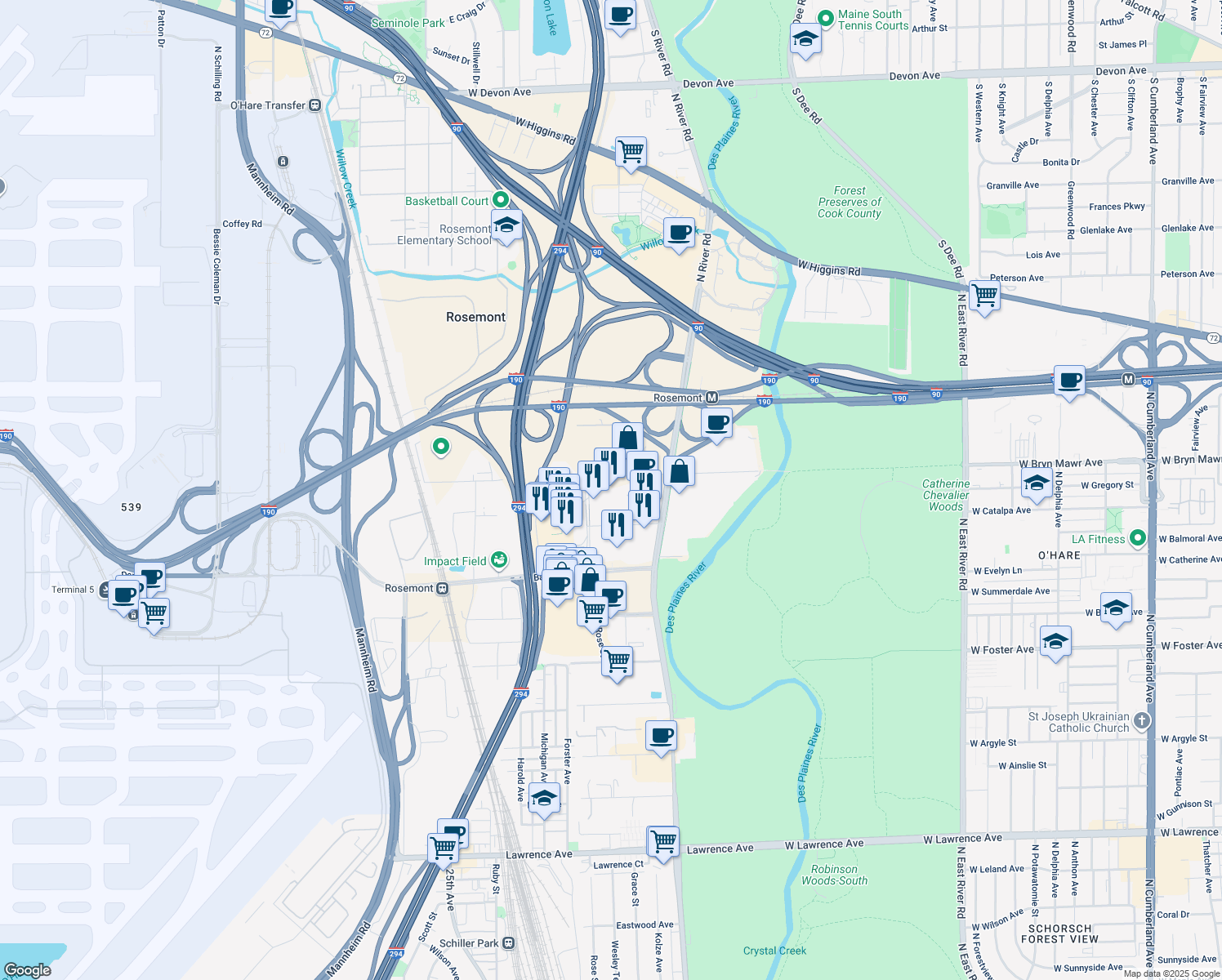 9525 West Bryn Mawr Avenue, Rosemont IL - Walk Score