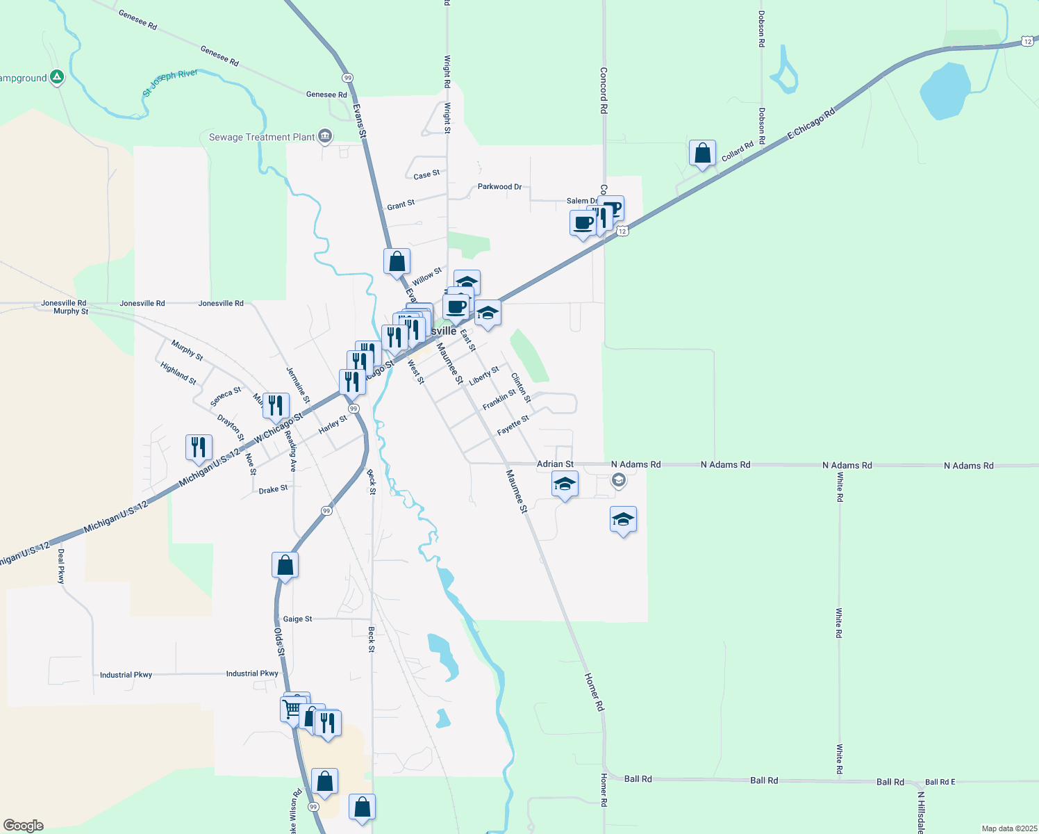 417 Jonesville Road, Jonesville MI Walk Score