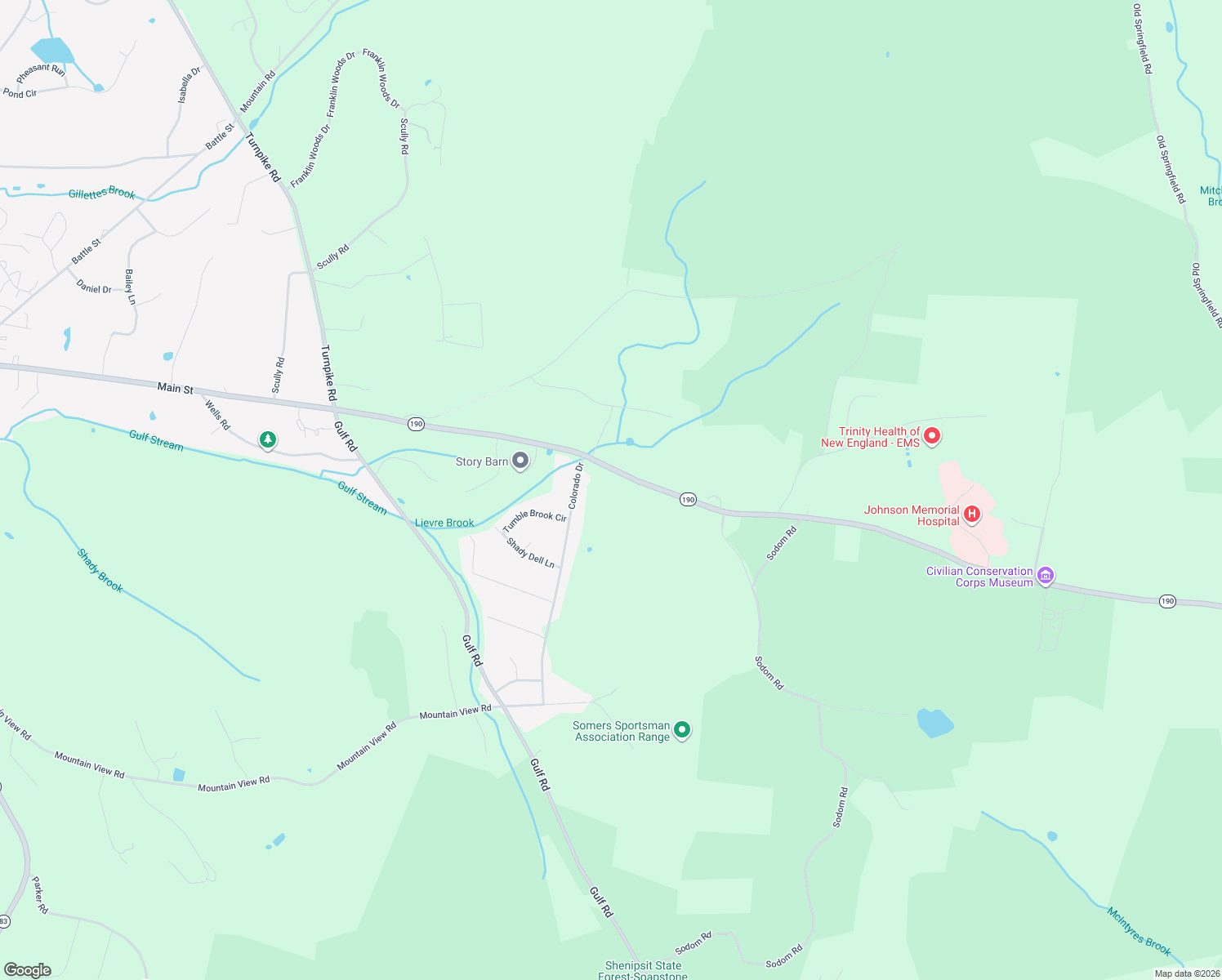 map of restaurants, bars, coffee shops, grocery stores, and more near 1008 Main Street in Somers
