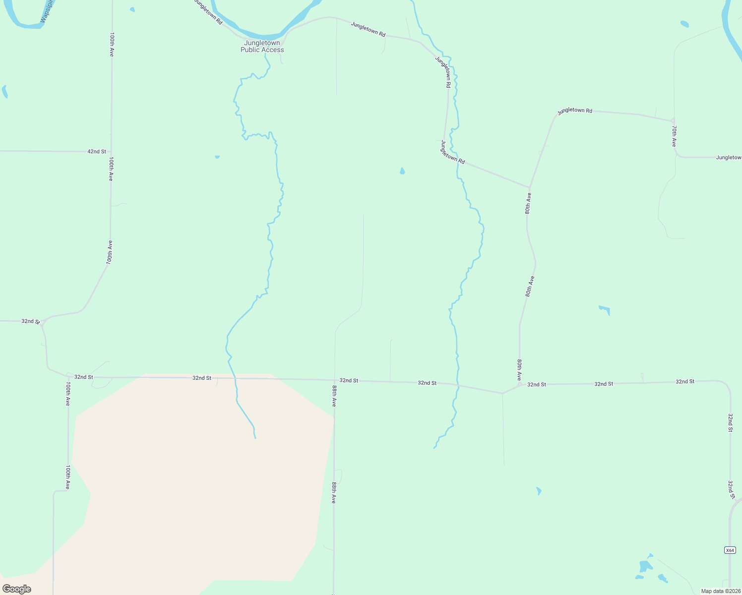 map of restaurants, bars, coffee shops, grocery stores, and more near 3324 88th Avenue in Oxford Junction