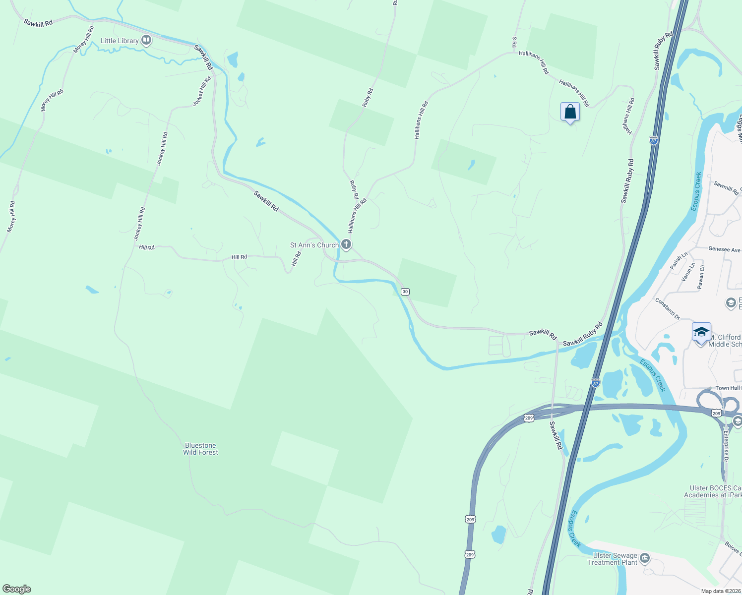 map of restaurants, bars, coffee shops, grocery stores, and more near 47 Meyers Rd in Kingston