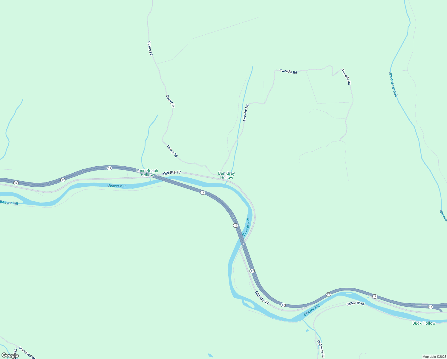 map of restaurants, bars, coffee shops, grocery stores, and more near 1 Tweedie Road in East Branch
