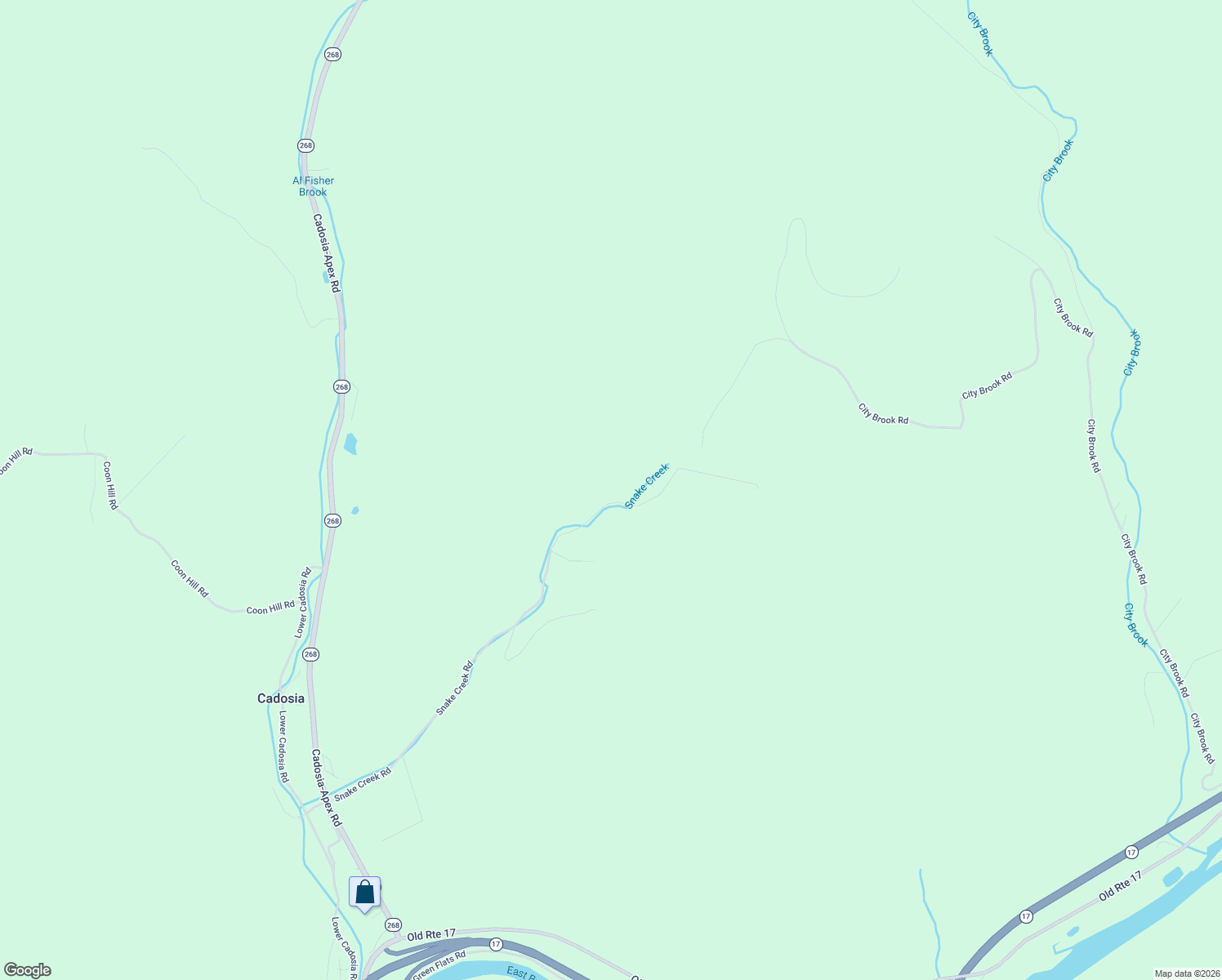map of restaurants, bars, coffee shops, grocery stores, and more near 1311 Snake Creek Rd in Hancock