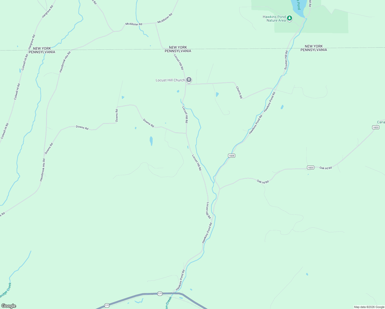map of restaurants, bars, coffee shops, grocery stores, and more near Locust Hill Road in Susquehanna