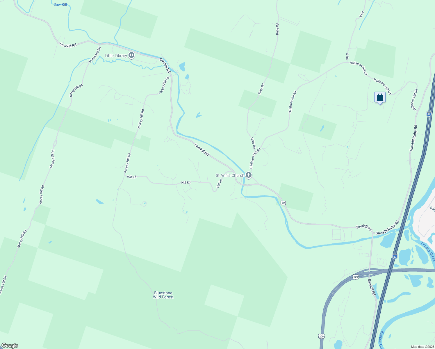 map of restaurants, bars, coffee shops, grocery stores, and more near 30 Hill Road in Kingston