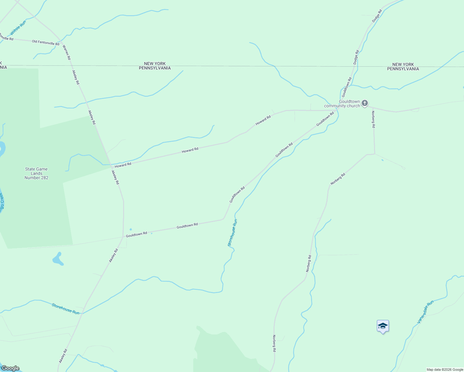 map of restaurants, bars, coffee shops, grocery stores, and more near 959 Gouldtown Road in Russell
