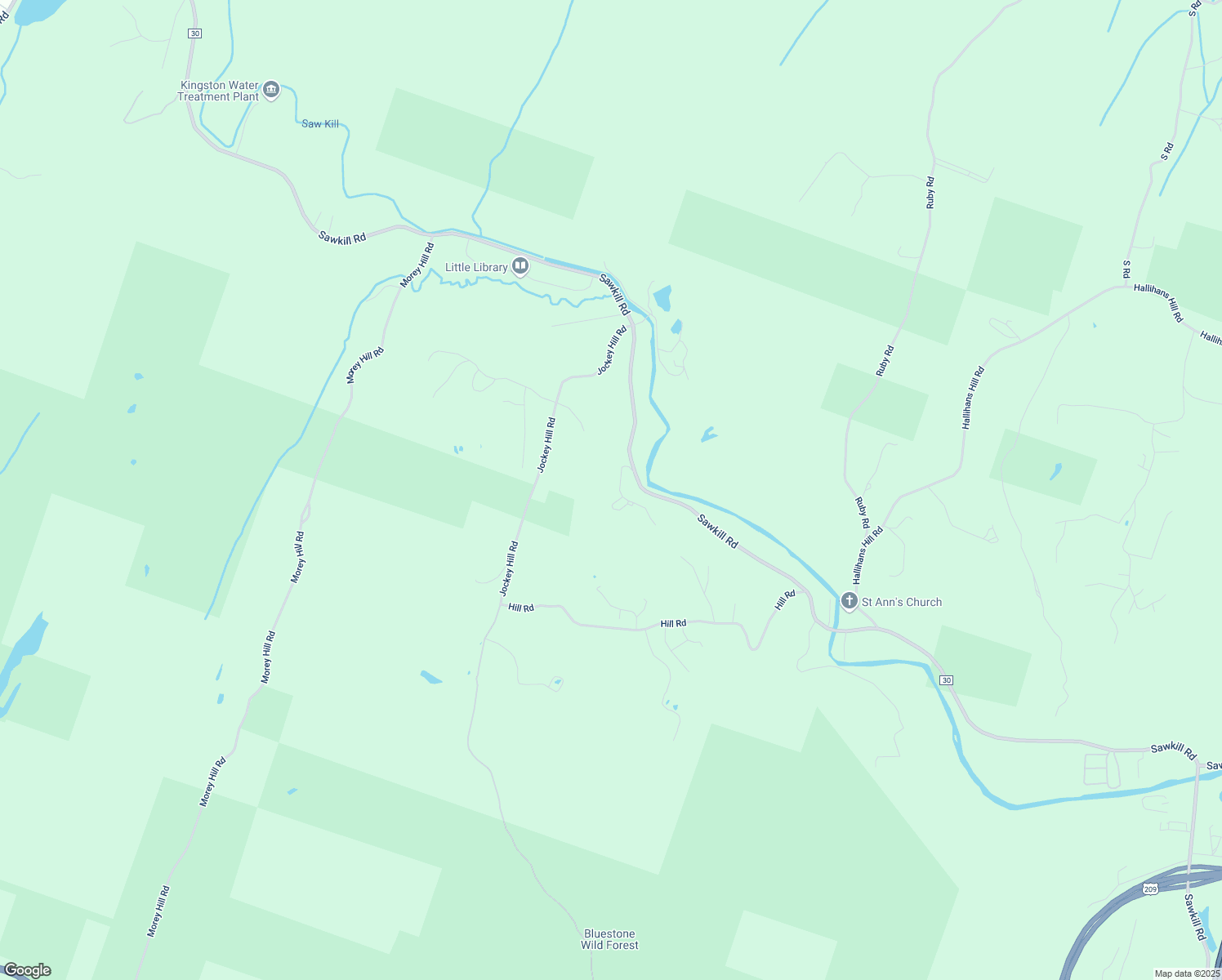 map of restaurants, bars, coffee shops, grocery stores, and more near 1826 Sawkill Park Road in Kingston