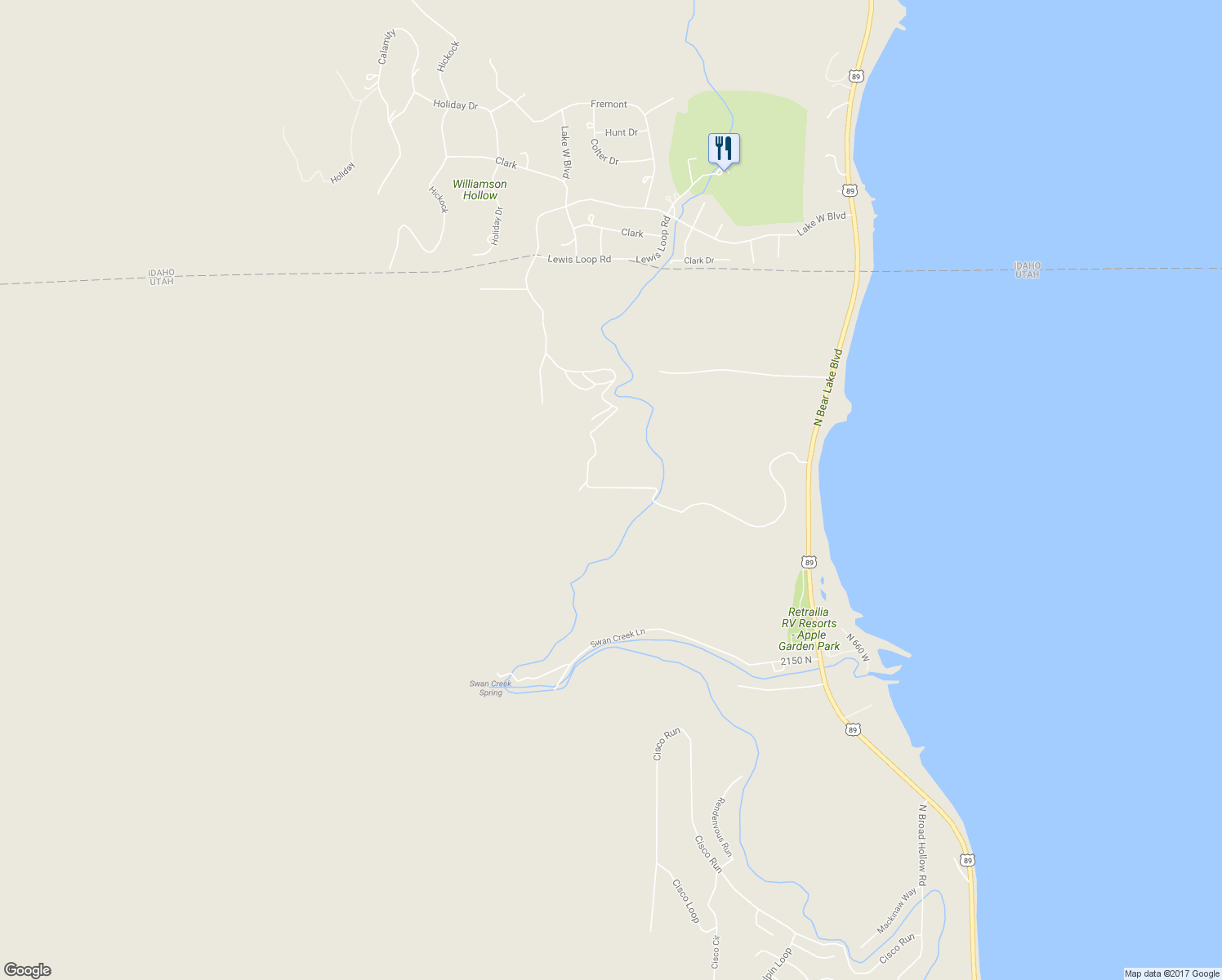 map of restaurants, bars, coffee shops, grocery stores, and more near 2665 North Elk Hollow Drive in Garden City