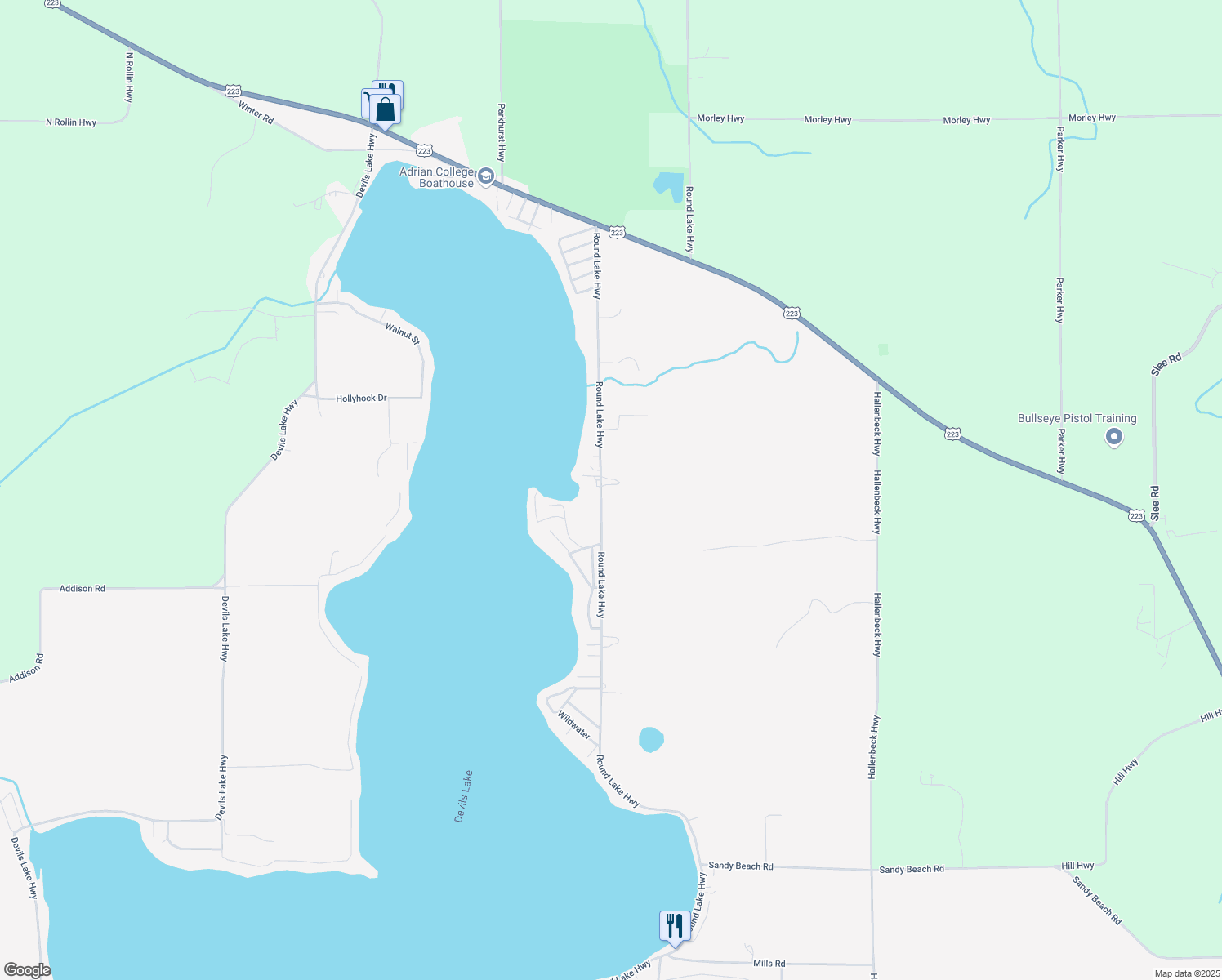 Round Lake Highway, Manitou BeachDevils Lake MI Walk Score
