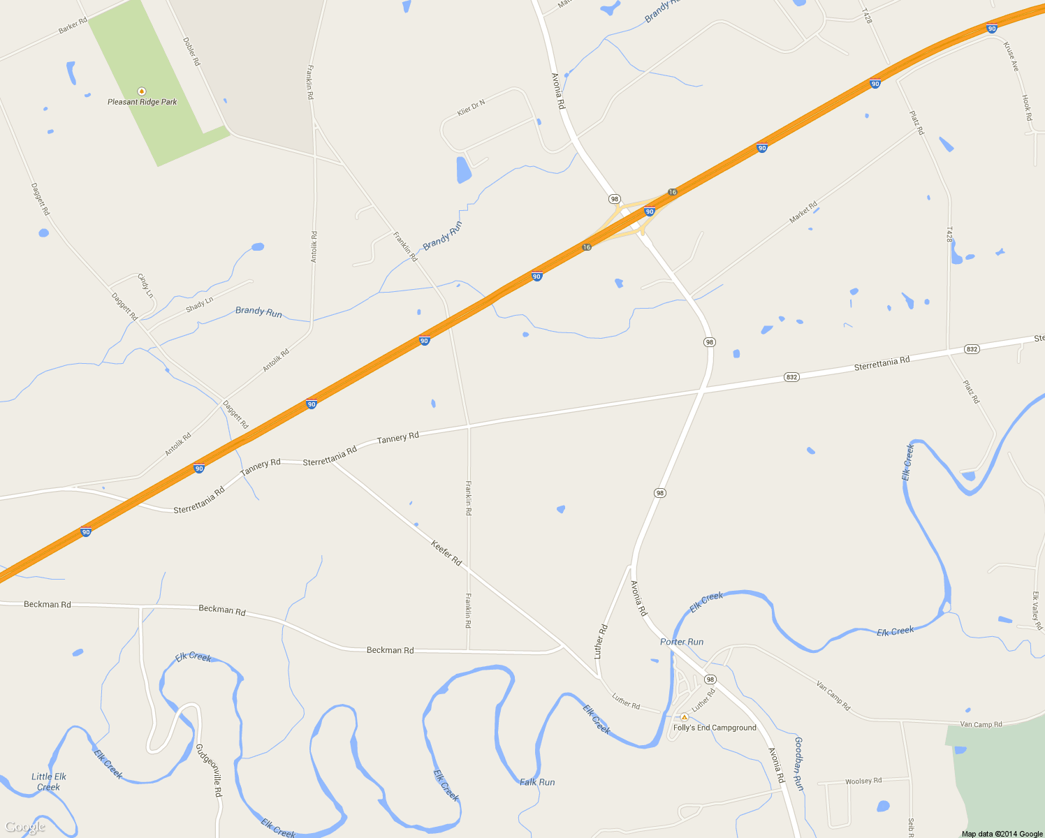 map of restaurants, bars, coffee shops, grocery stores, and more near 7956 Sterettania Rd in Fairview