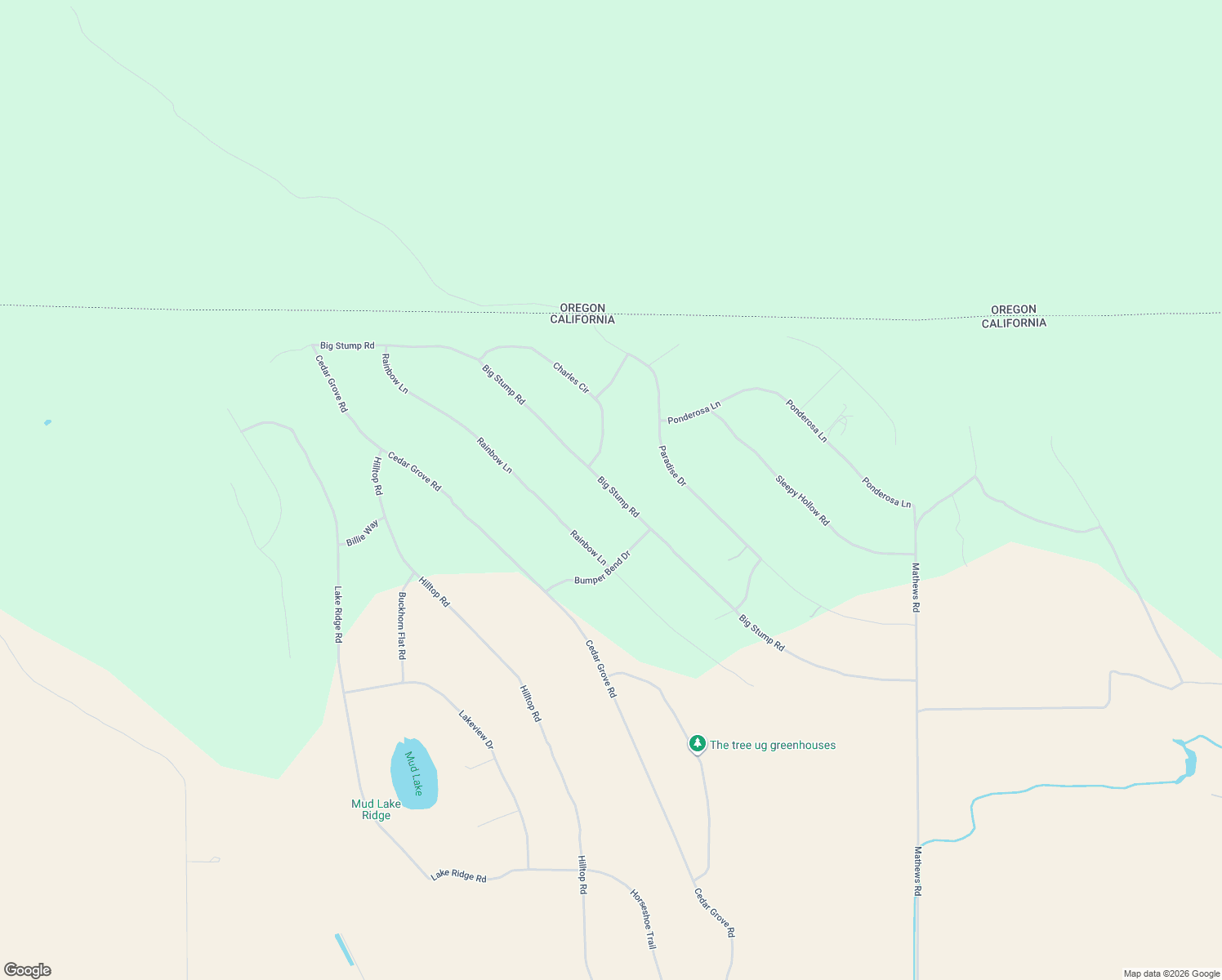 map of restaurants, bars, coffee shops, grocery stores, and more near 3300 Big Stump Road in Dorris