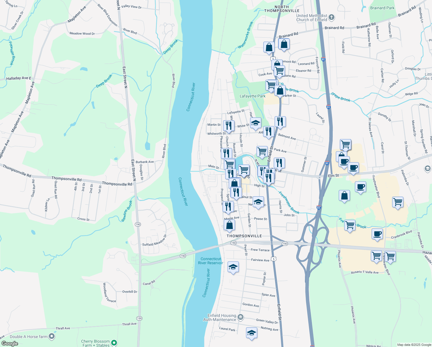 57 Asnuntuck Street, Enfield CT Walk Score