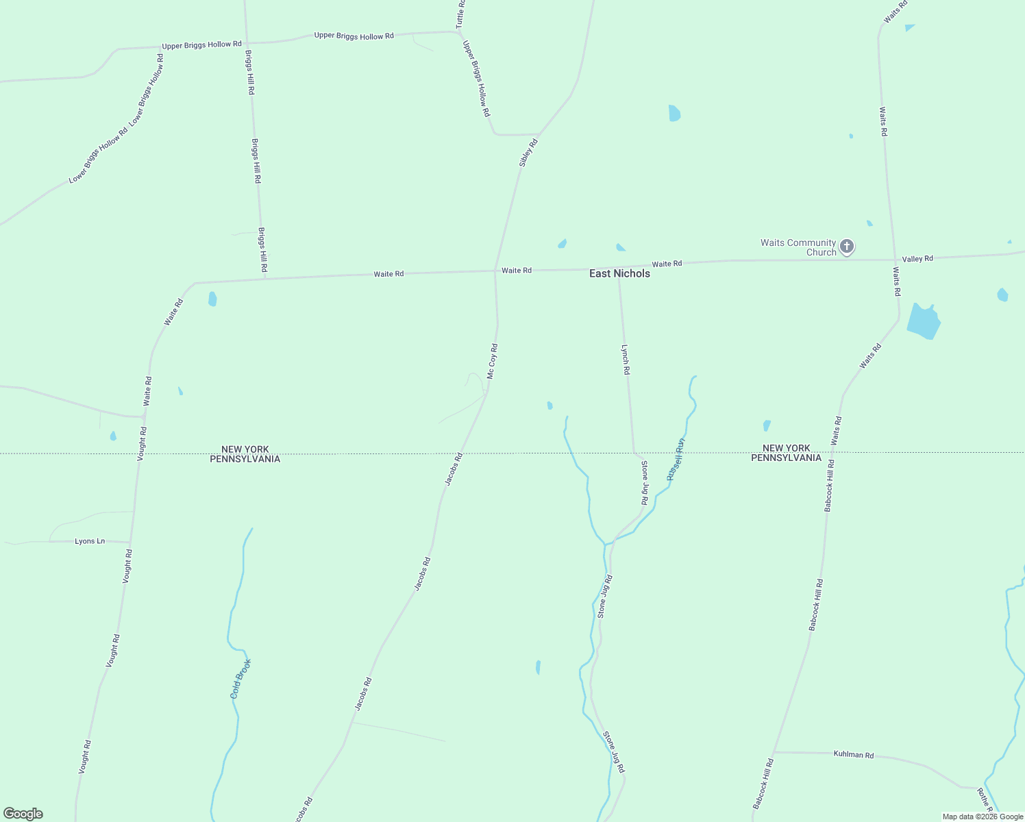 map of restaurants, bars, coffee shops, grocery stores, and more near 416 Mc Coy Road in Nichols